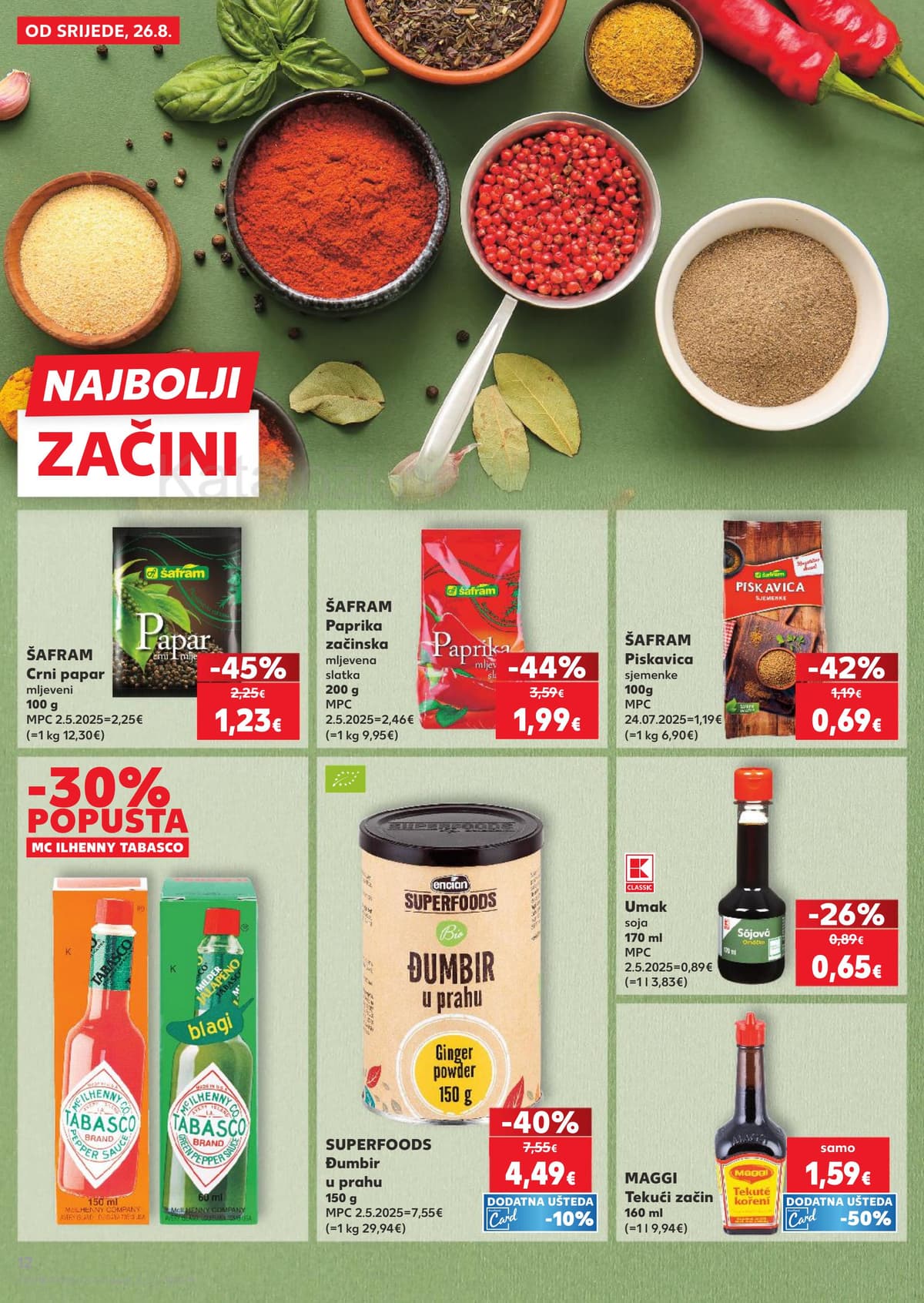 Stranica 12. Kaufland kataloga - Začini, njega tijela, sve za pse