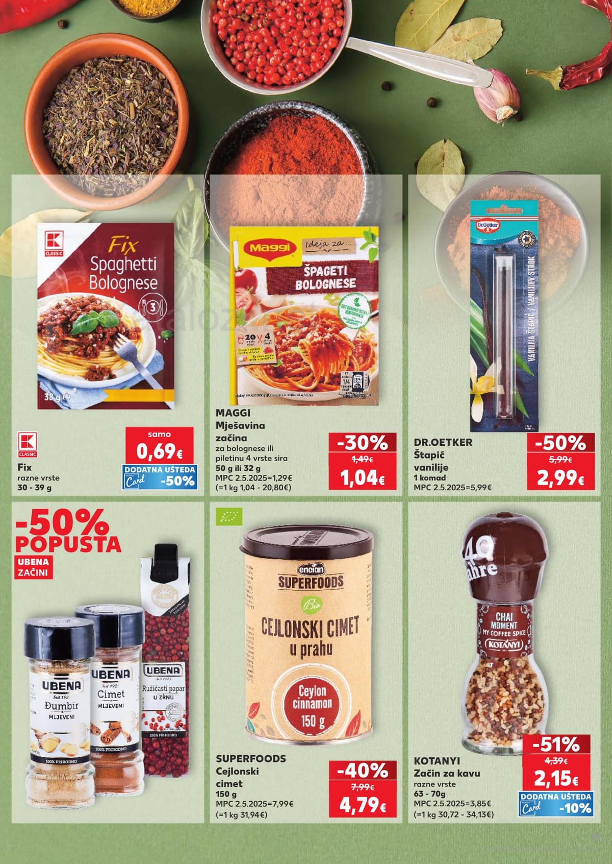Stranica 13. Kaufland kataloga - Začini, njega tijela, sve za pse