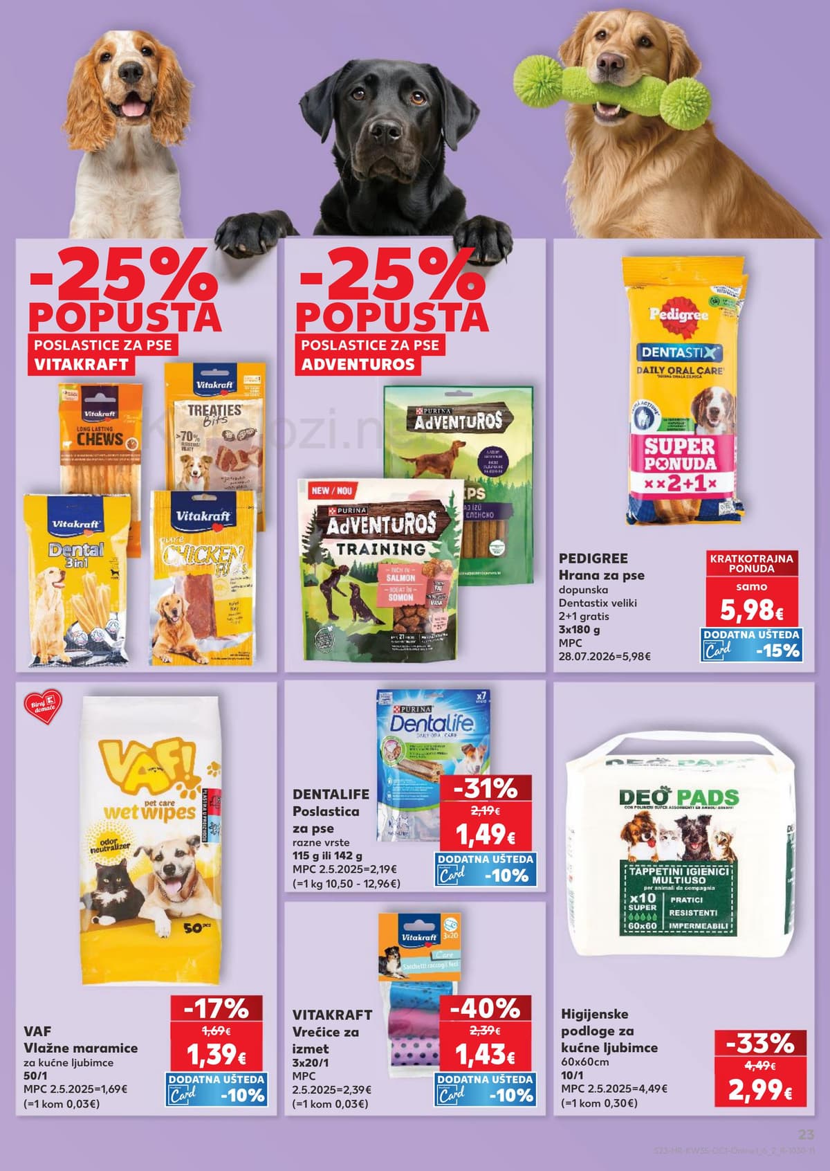 Stranica 23. Kaufland kataloga - Začini, njega tijela, sve za pse