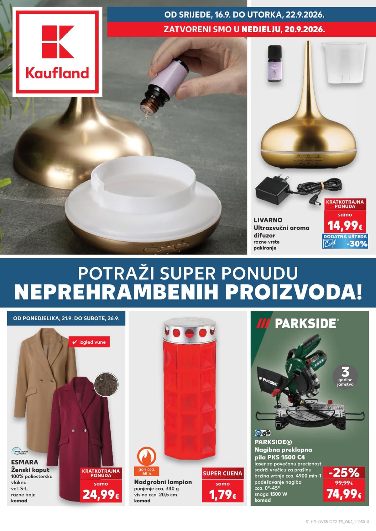 Stranica 1. Kaufland kataloga - Neprehrambeni Proizvodi od 17.09.2026.