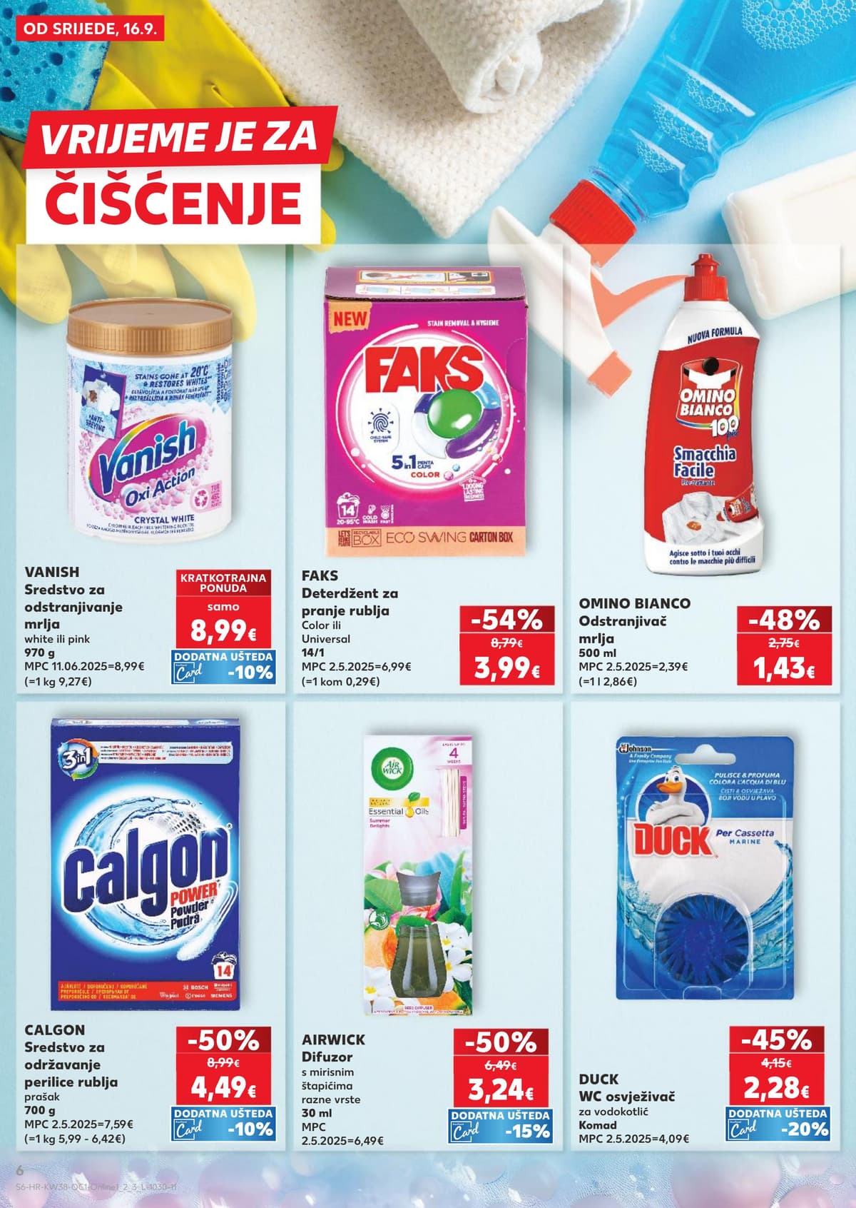 Stranica 6. Kaufland kataloga - Čišćenje, sladoledi, juhe...
