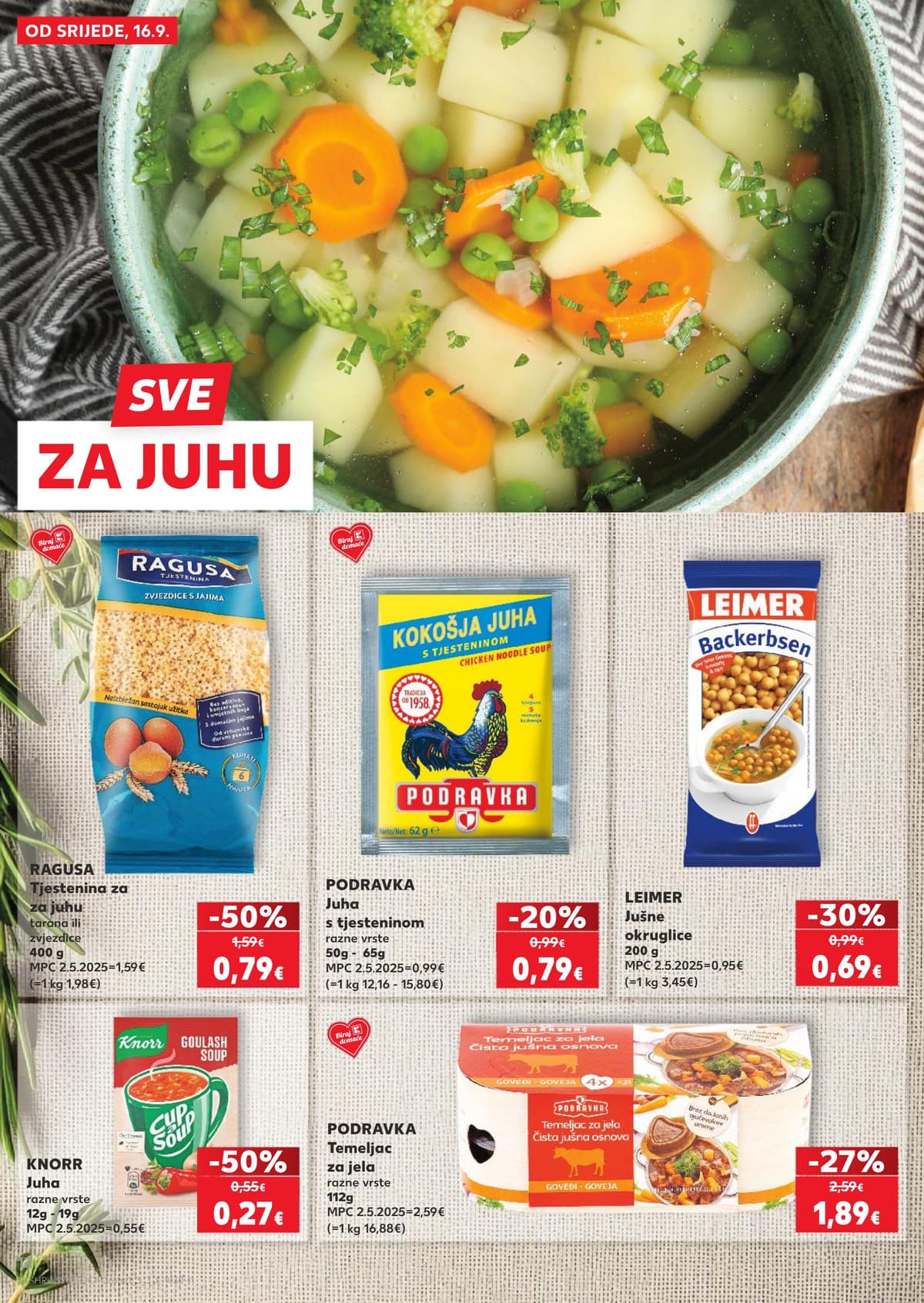 Stranica 12. Kaufland kataloga - Čišćenje, sladoledi, juhe...