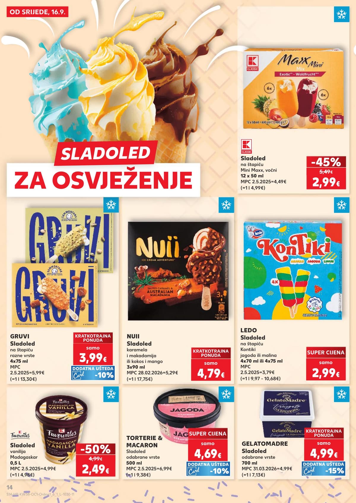 Stranica 14. Kaufland kataloga - Čišćenje, sladoledi, juhe...