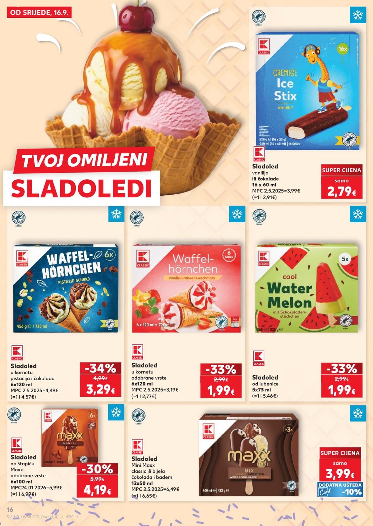 Stranica 16. Kaufland kataloga - Čišćenje, sladoledi, juhe...
