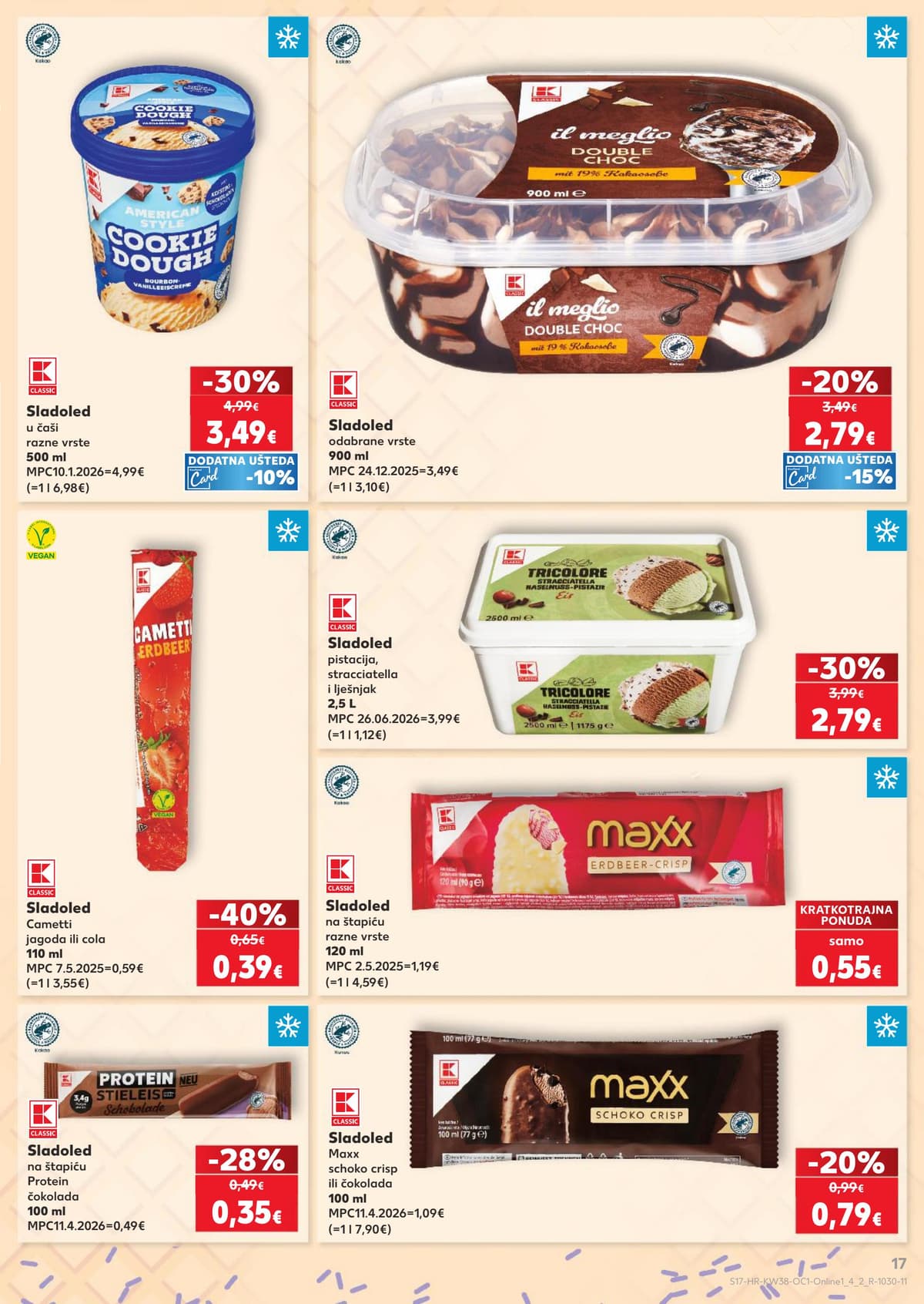 Stranica 17. Kaufland kataloga - Čišćenje, sladoledi, juhe... od 17.09.2026.