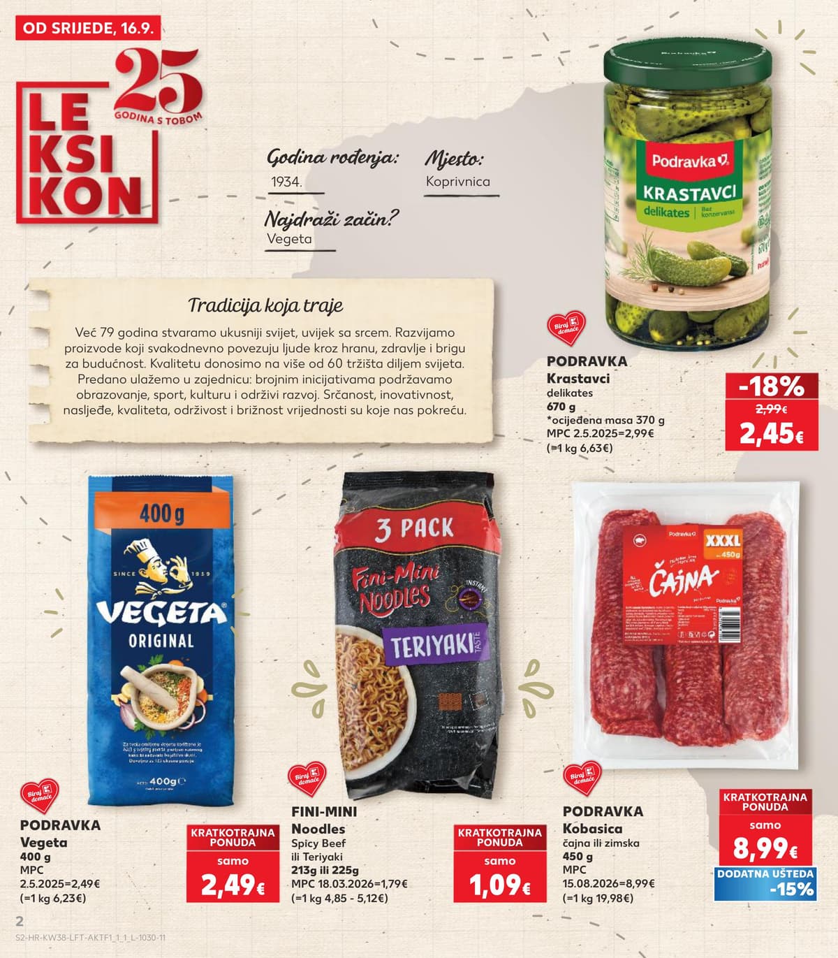 Stranica 2. Kaufland kataloga - Tjedna Akcija