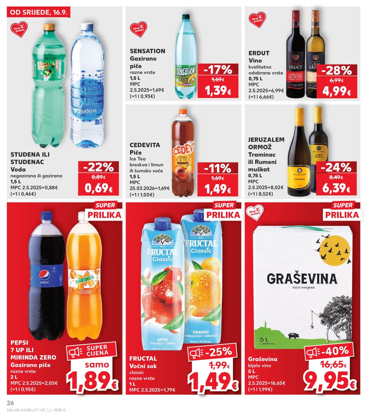 Stranica 26. Kaufland kataloga - Tjedna Akcija od 17.09.2026.