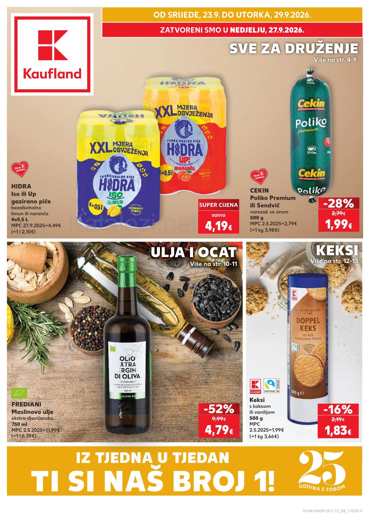 Stranica 1. Kaufland kataloga - Sve za druženje, ulja i ocat... od 20.09.2026.