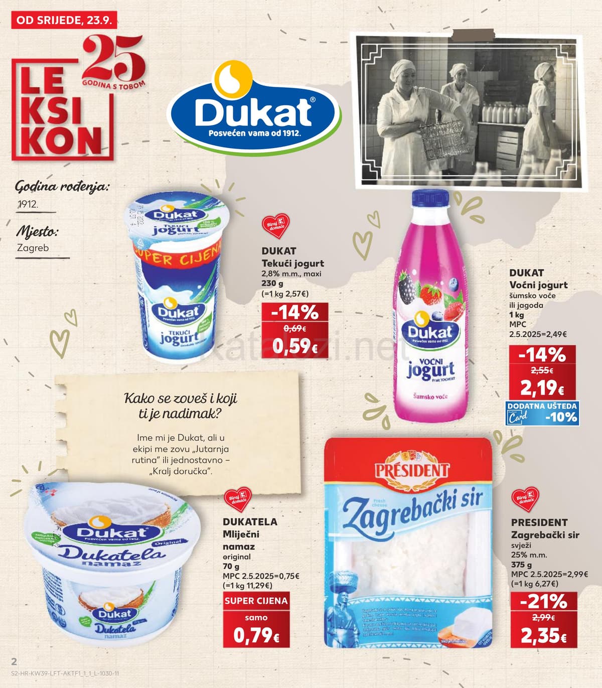 Stranica 2. Kaufland kataloga - Tjedna Akcija od 20.09.2026.