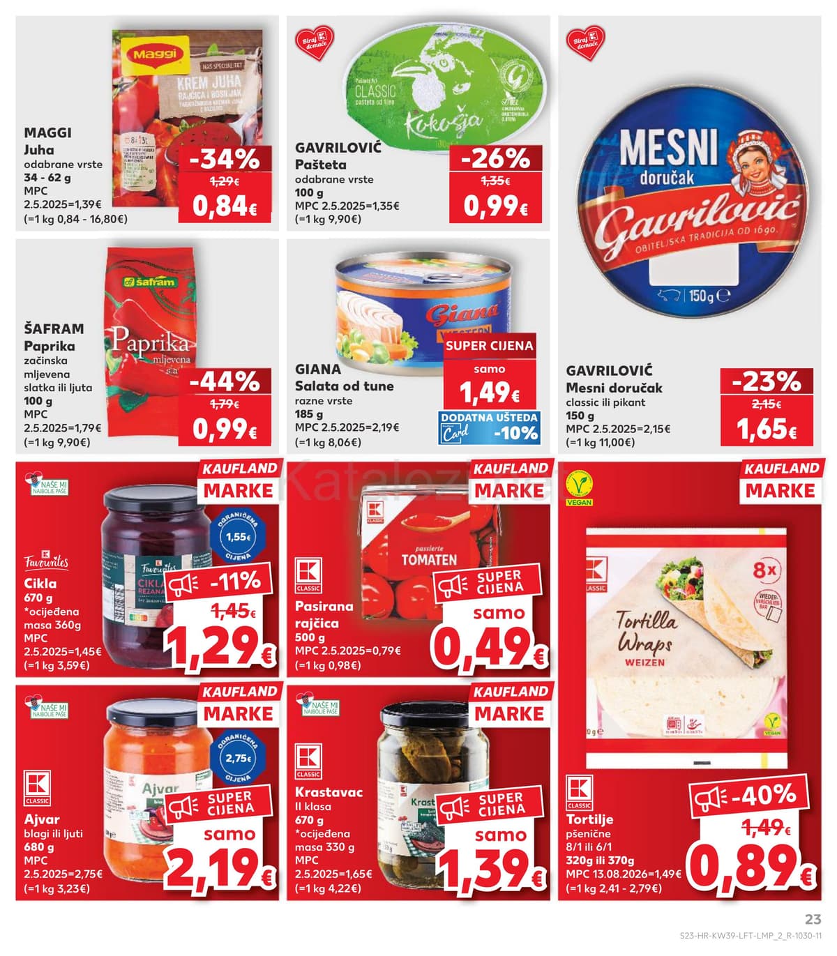Stranica 23. Kaufland kataloga - Tjedna Akcija od 20.09.2026.
