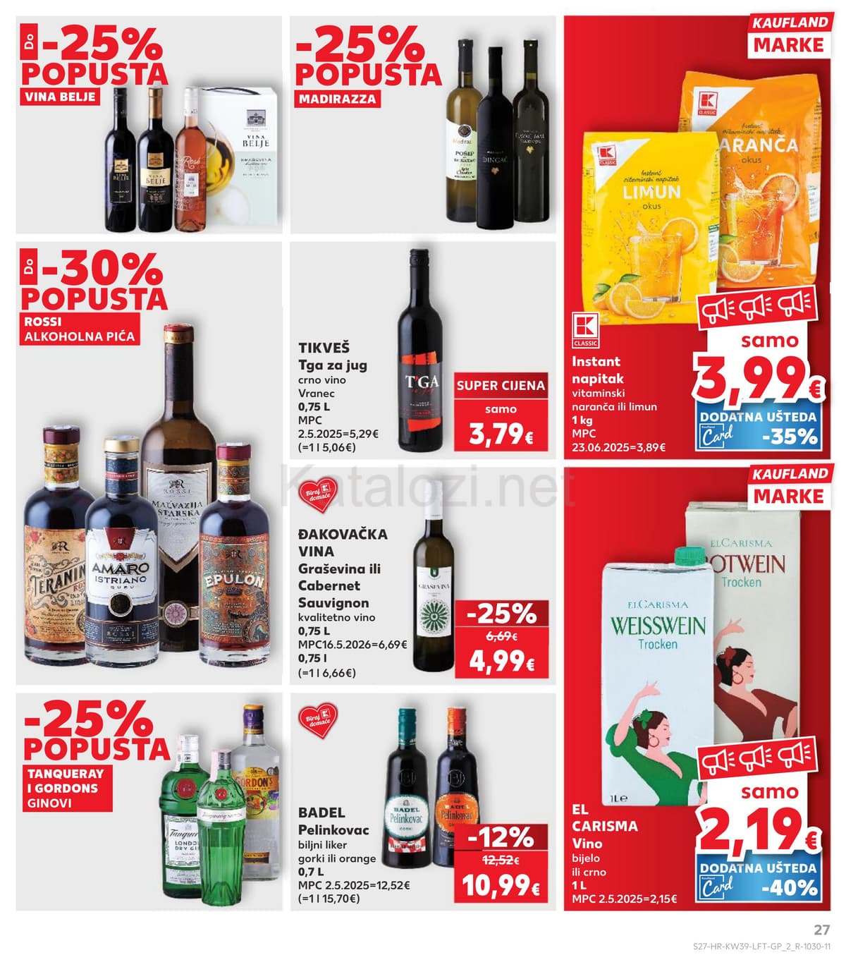 Stranica 27. Kaufland kataloga - Tjedna Akcija od 20.09.2026.
