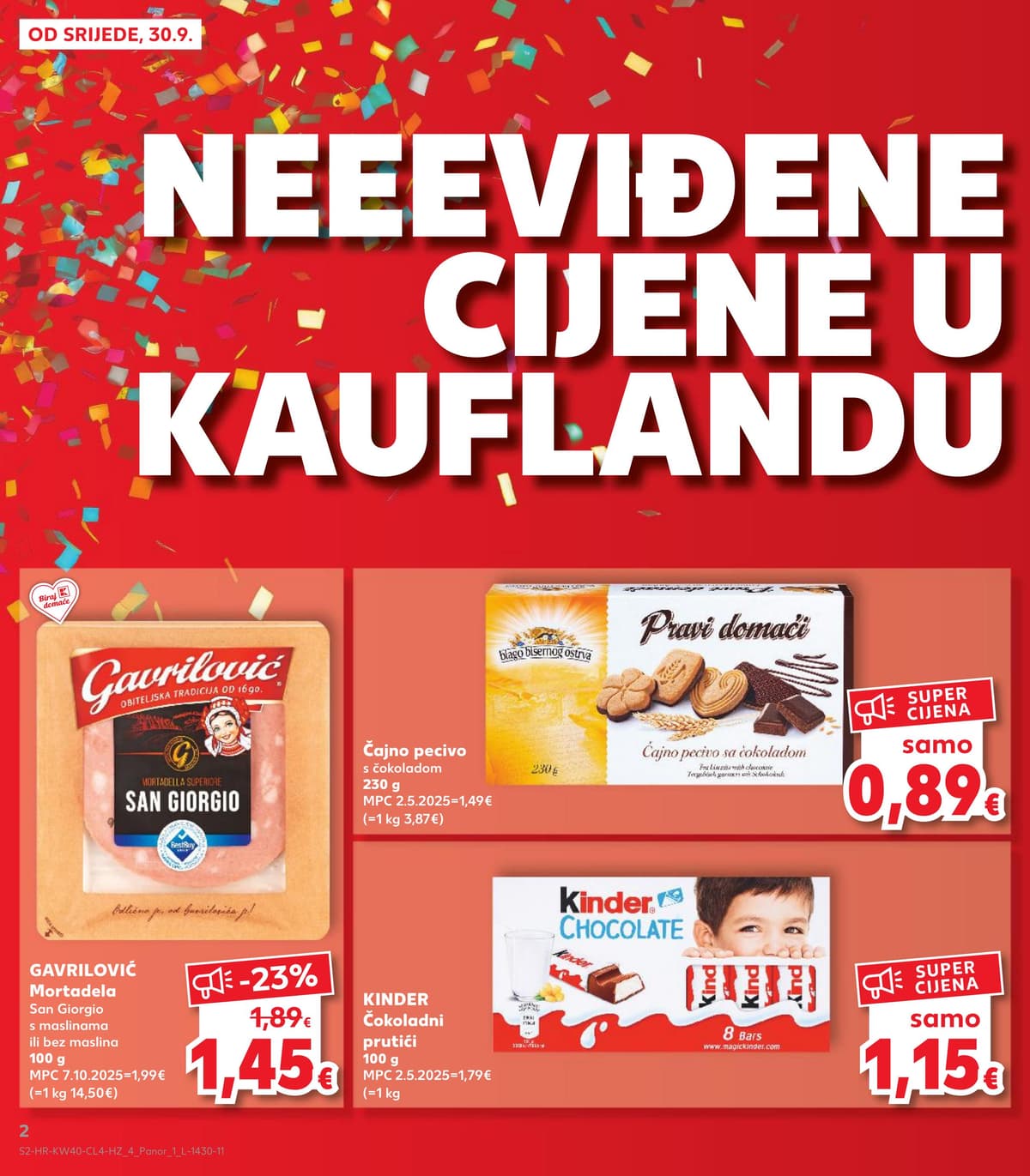 Stranica 2. Kaufland kataloga - Neviđene cijene od 28.09.2026.