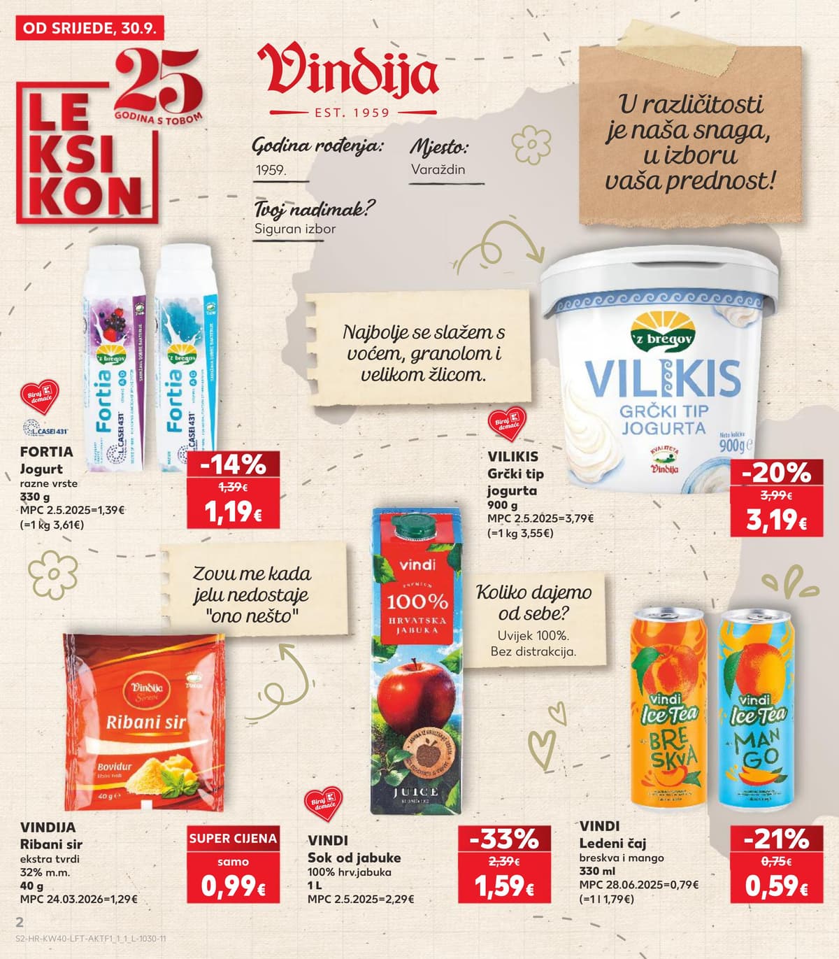 Stranica 2. Kaufland kataloga - Tjedna Akcija od 28.09.2026.