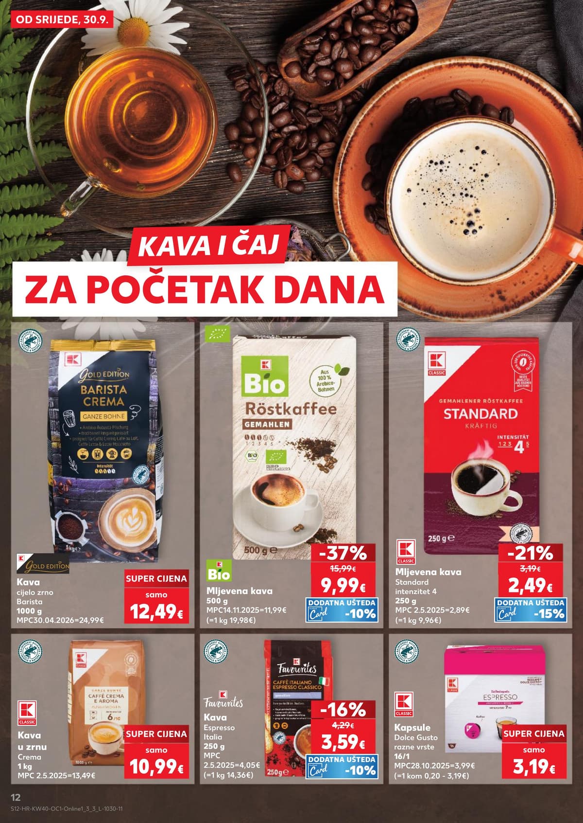 Stranica 12. Kaufland kataloga - Kava i čaj, sve za ljubimce... od 28.09.2026.