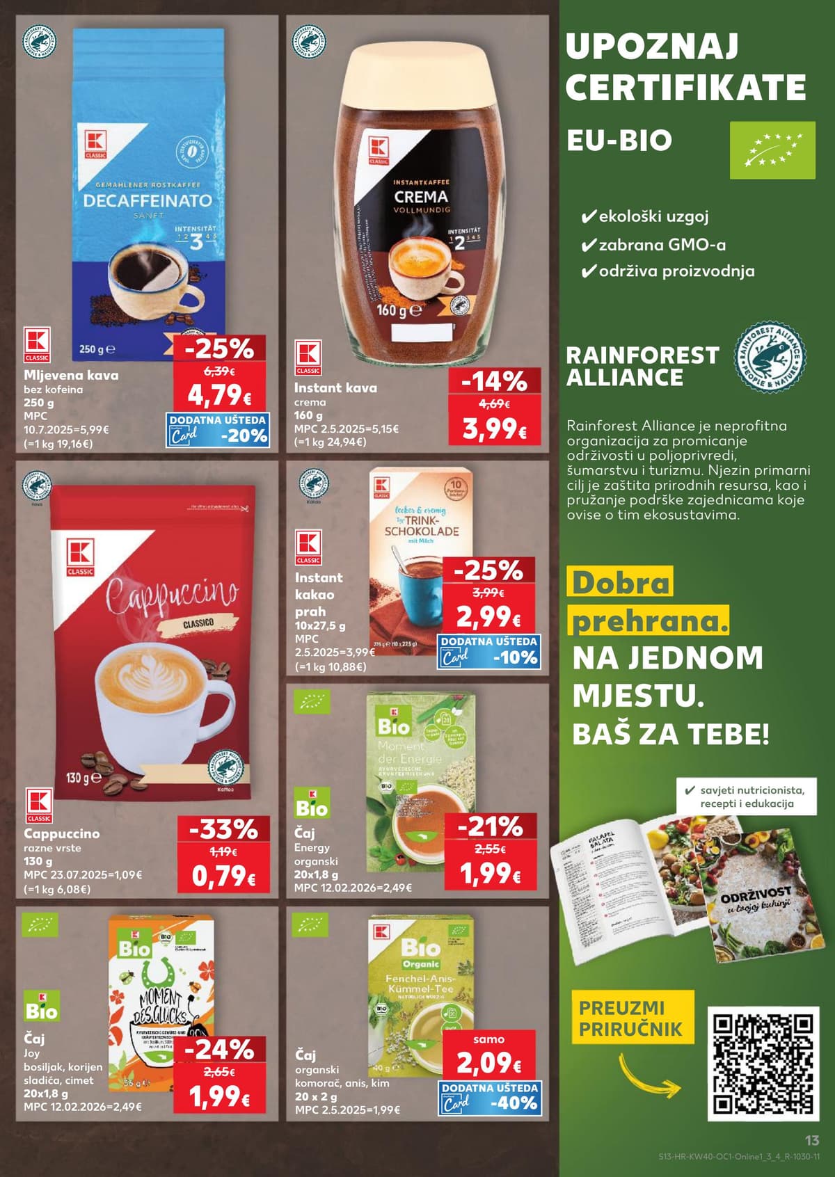 Stranica 13. Kaufland kataloga - Kava i čaj, sve za ljubimce... od 28.09.2026.