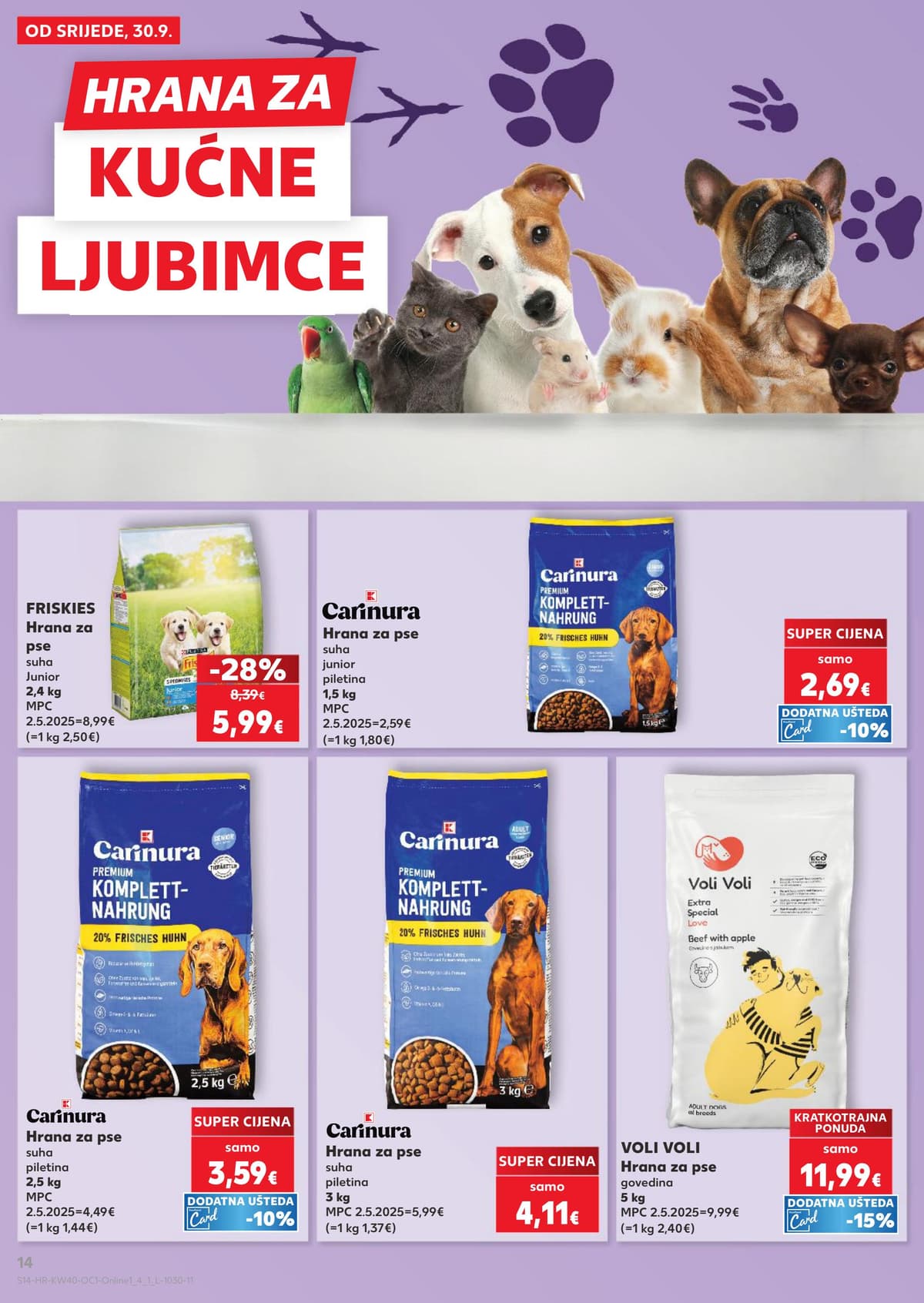 Stranica 14. Kaufland kataloga - Kava i čaj, sve za ljubimce... od 28.09.2026.