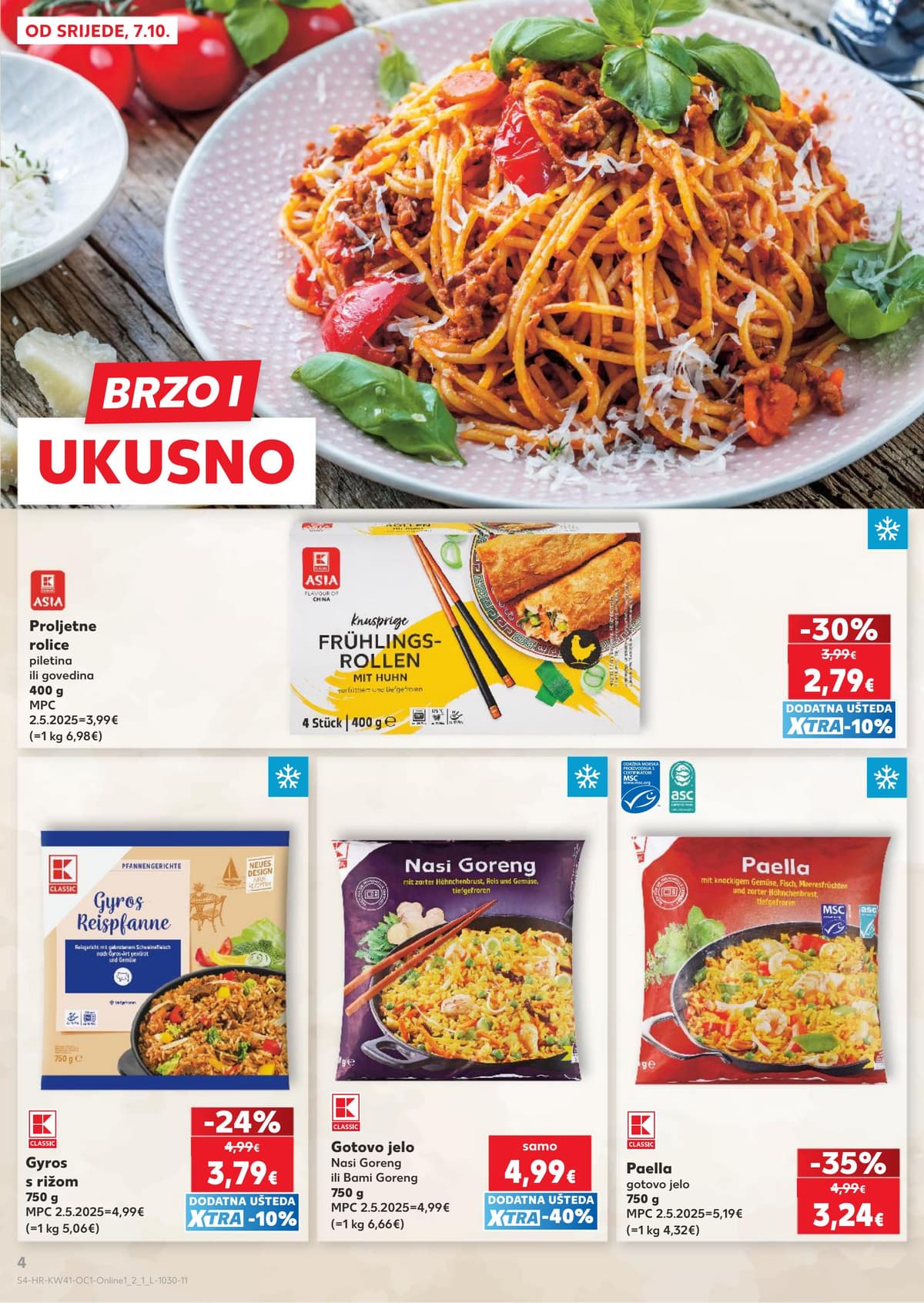 Stranica 4. Kaufland kataloga - Gotova jela, bio i sve za smočnicu od 16.10.2026.