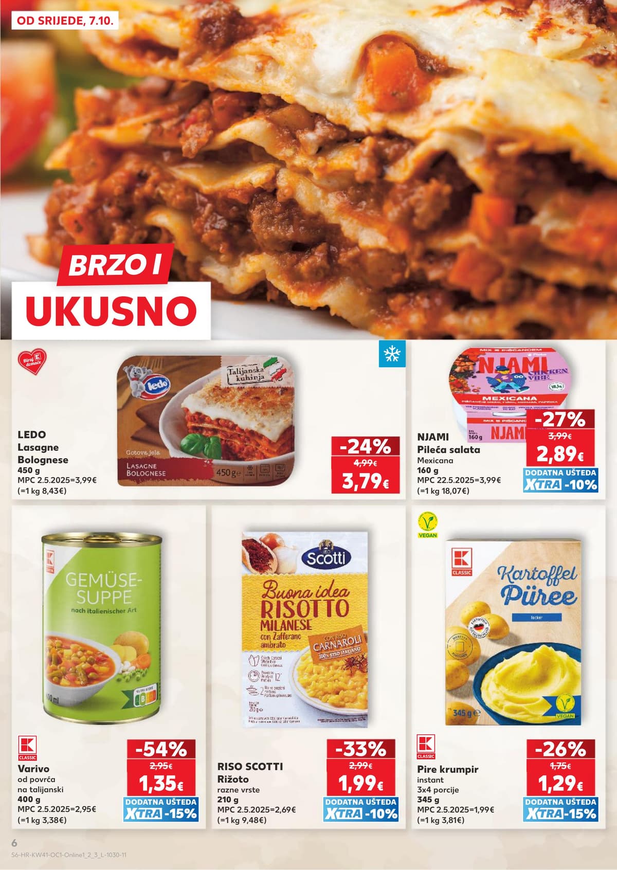 Stranica 6. Kaufland kataloga - Gotova jela, bio i sve za smočnicu od 16.10.2026.