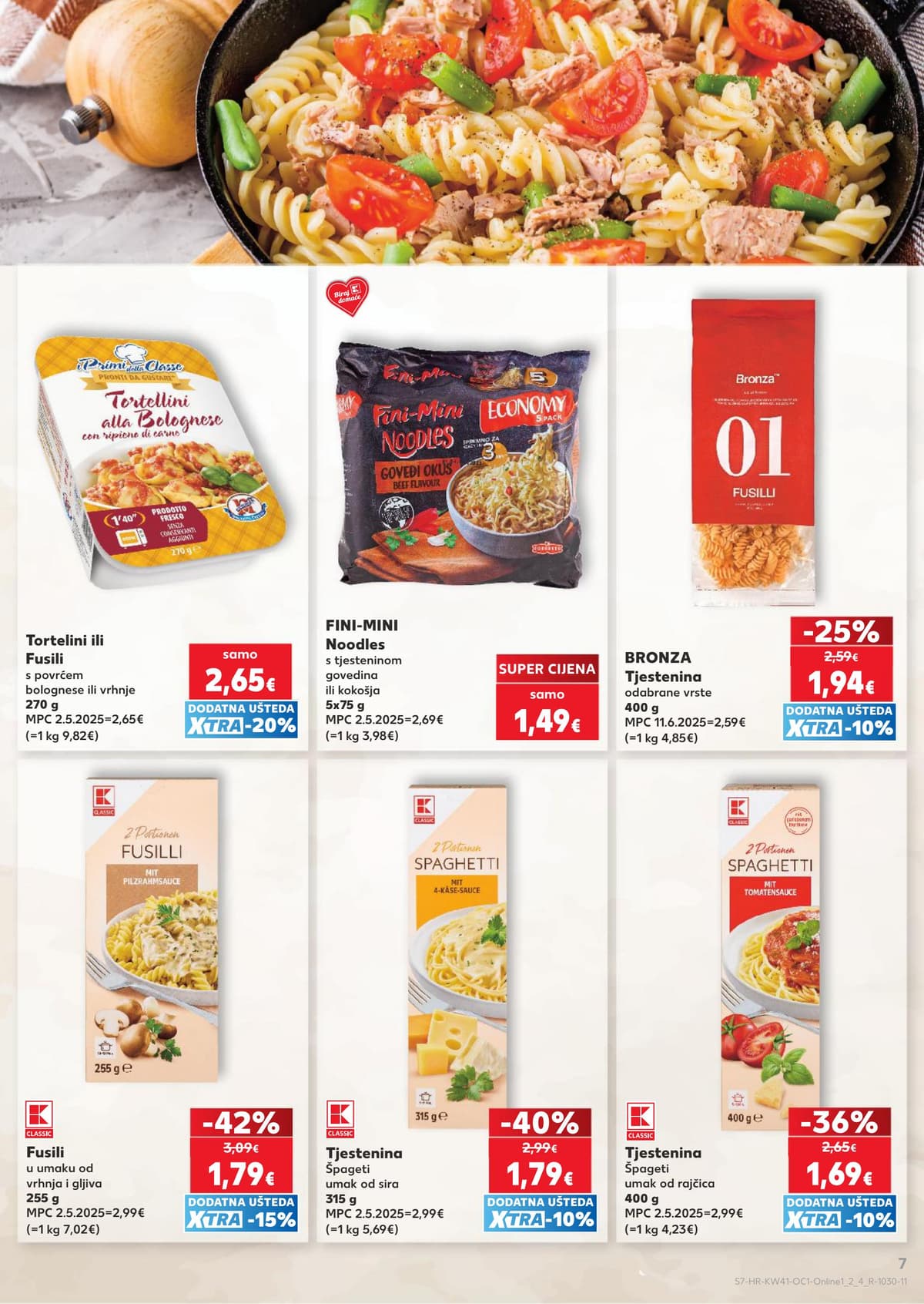 Stranica 7. Kaufland kataloga - Gotova jela, bio i sve za smočnicu od 16.10.2026.