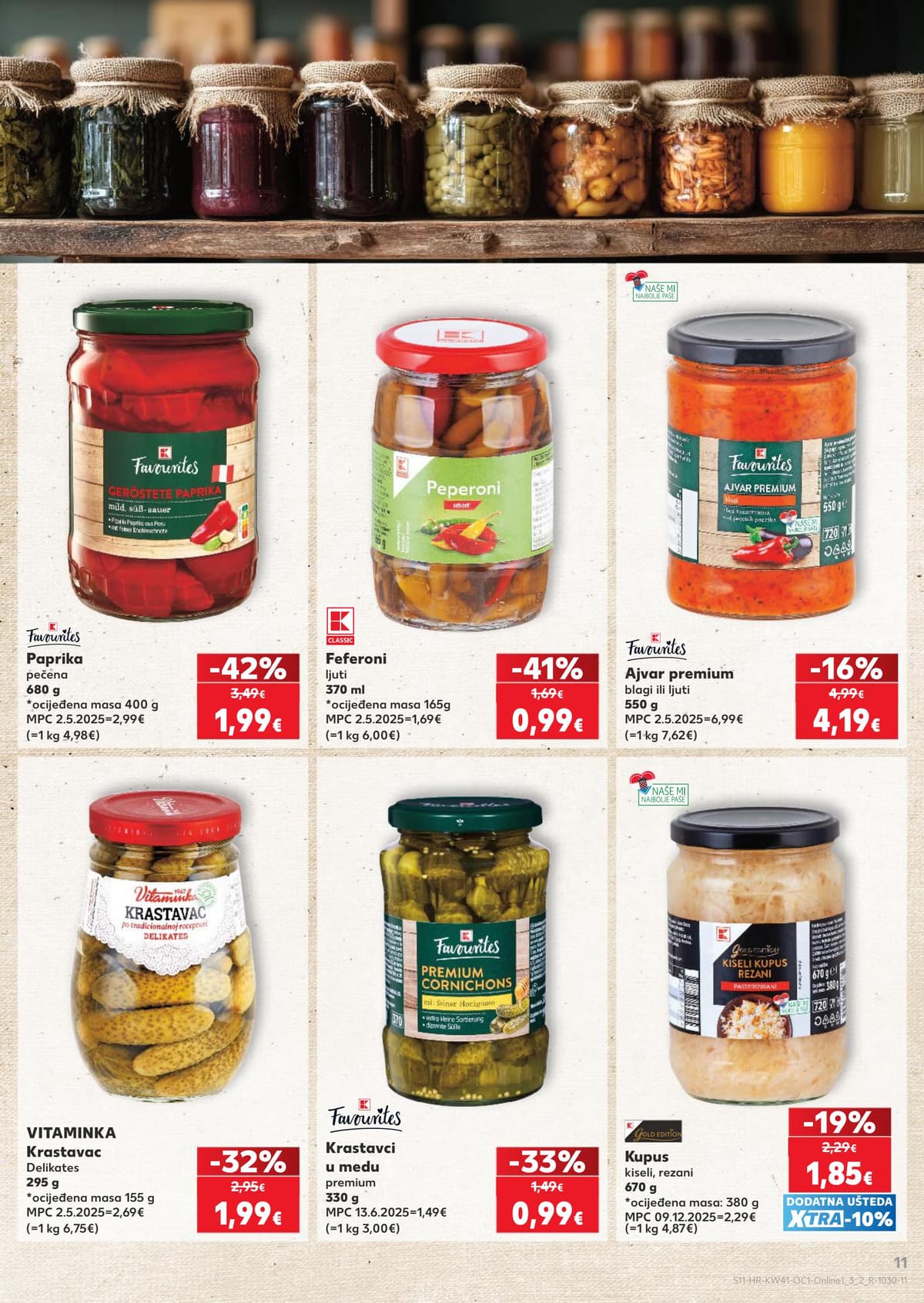 Stranica 11. Kaufland kataloga - Gotova jela, bio i sve za smočnicu od 16.10.2026.