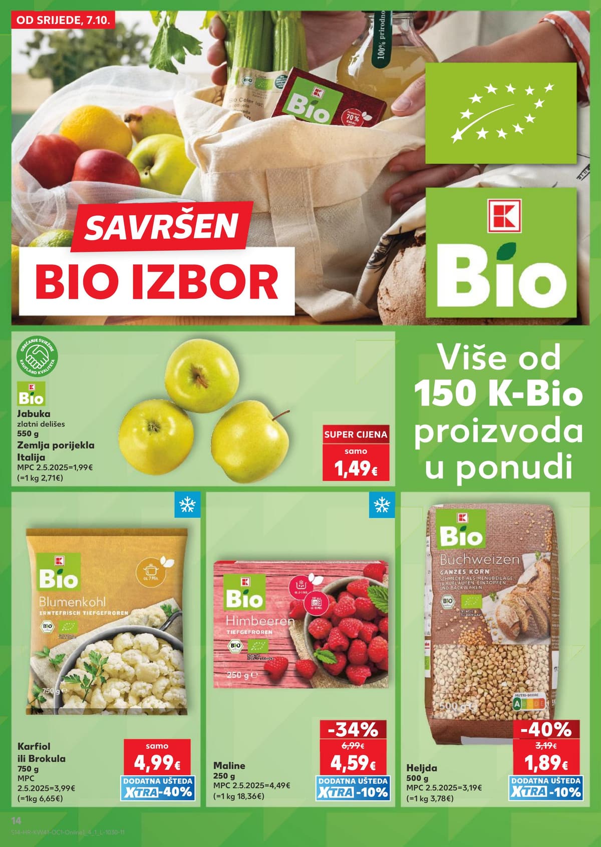 Stranica 14. Kaufland kataloga - Gotova jela, bio i sve za smočnicu od 16.10.2026.