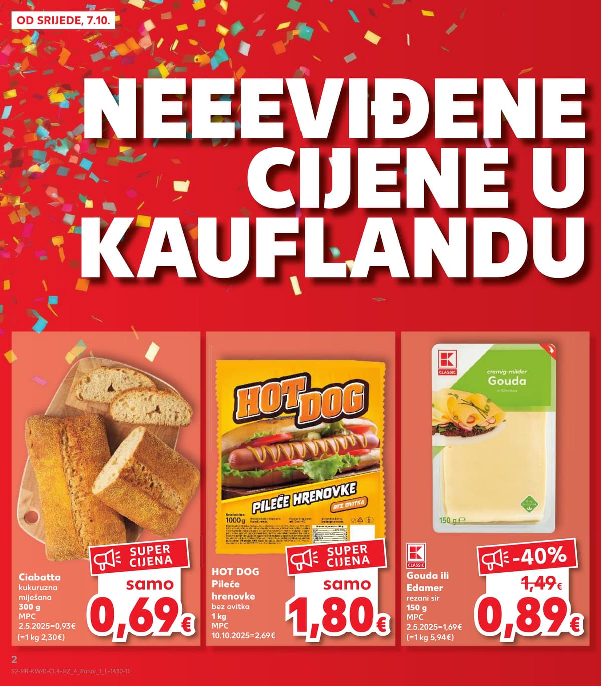 Stranica 2. Kaufland kataloga - Neviđene cijene od 13.10.2026.