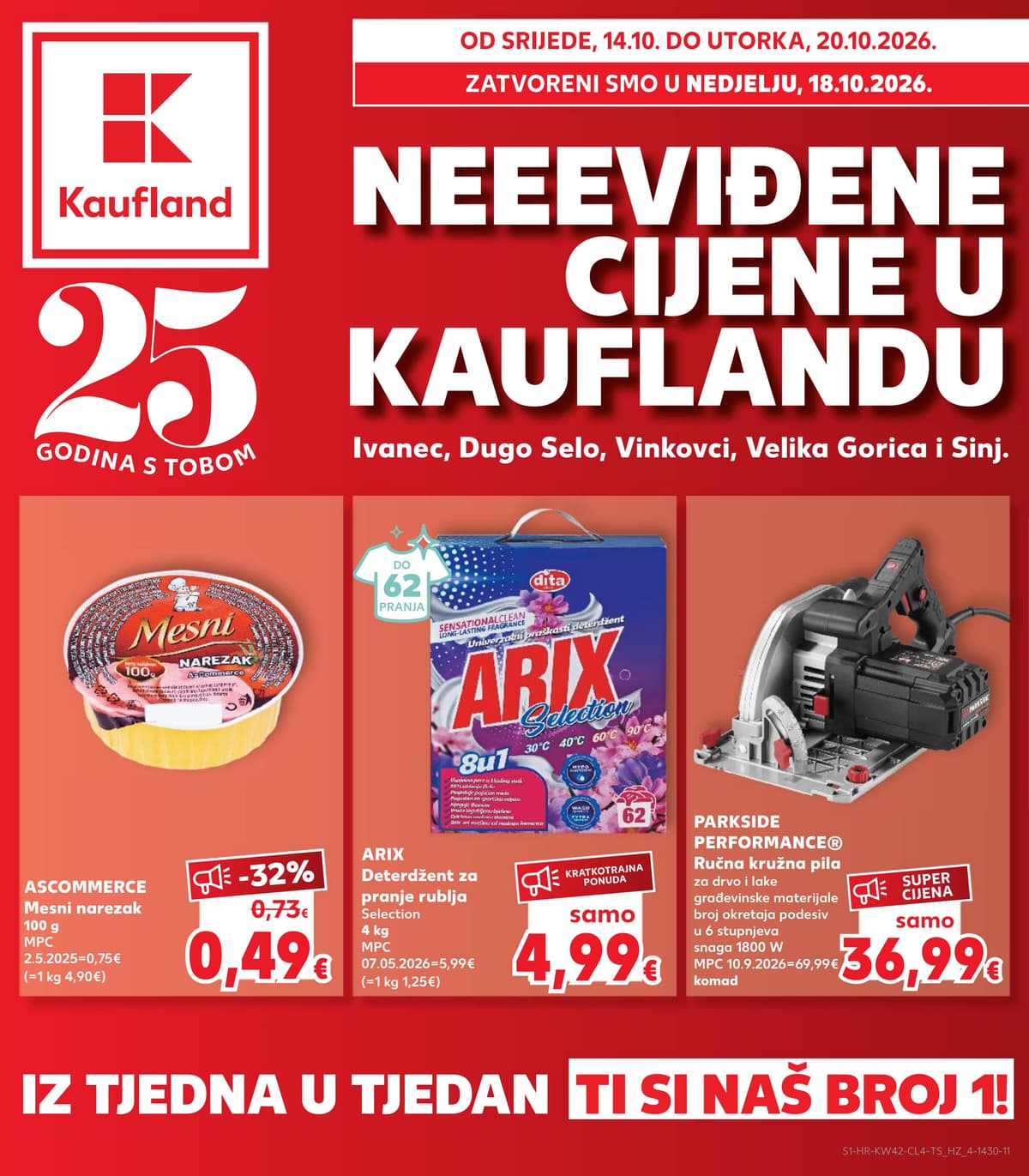 Stranica 1. Kaufland kataloga - Neviđene cijene