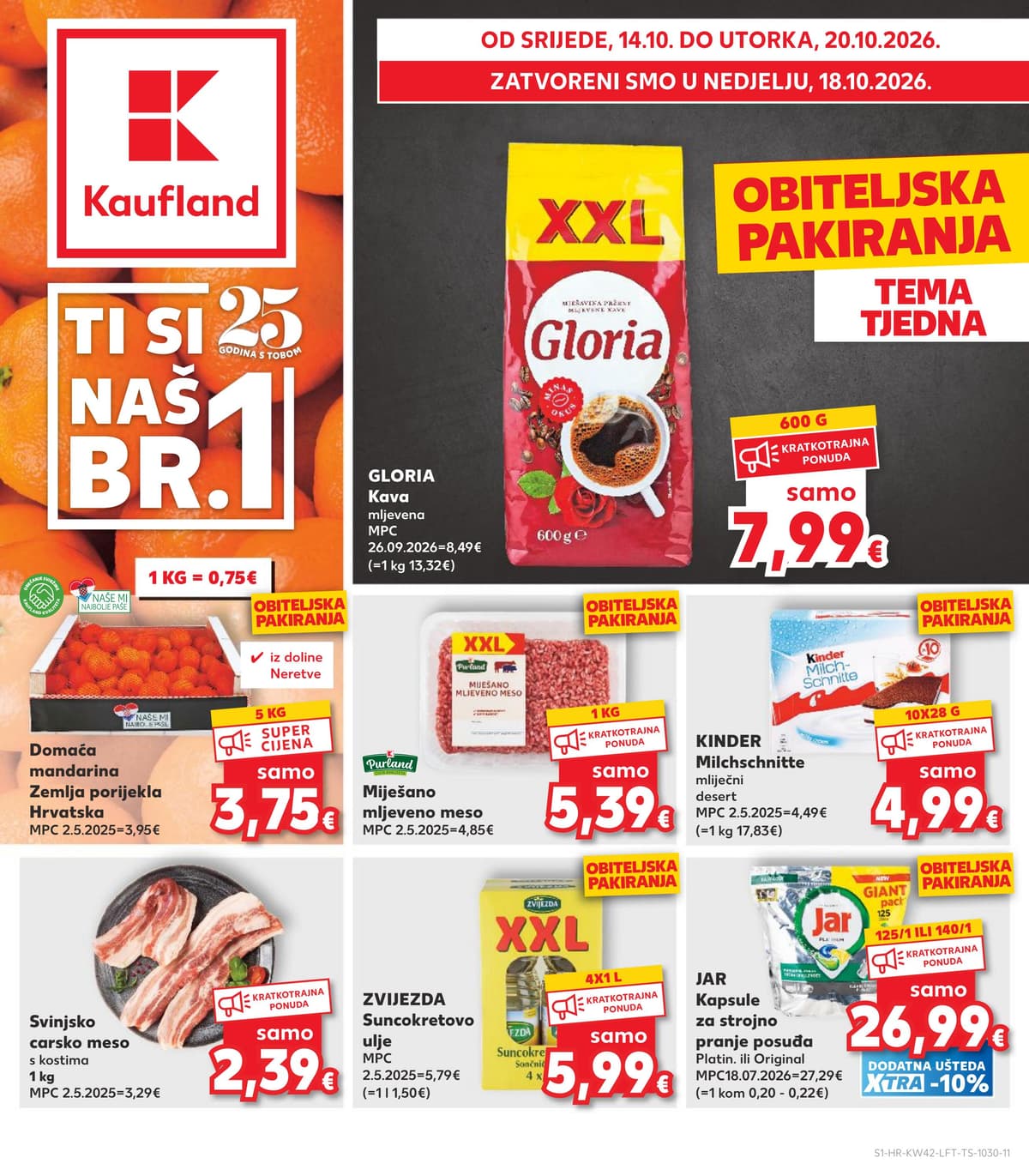 Stranica 1. Kaufland kataloga - Tjedna Akcija