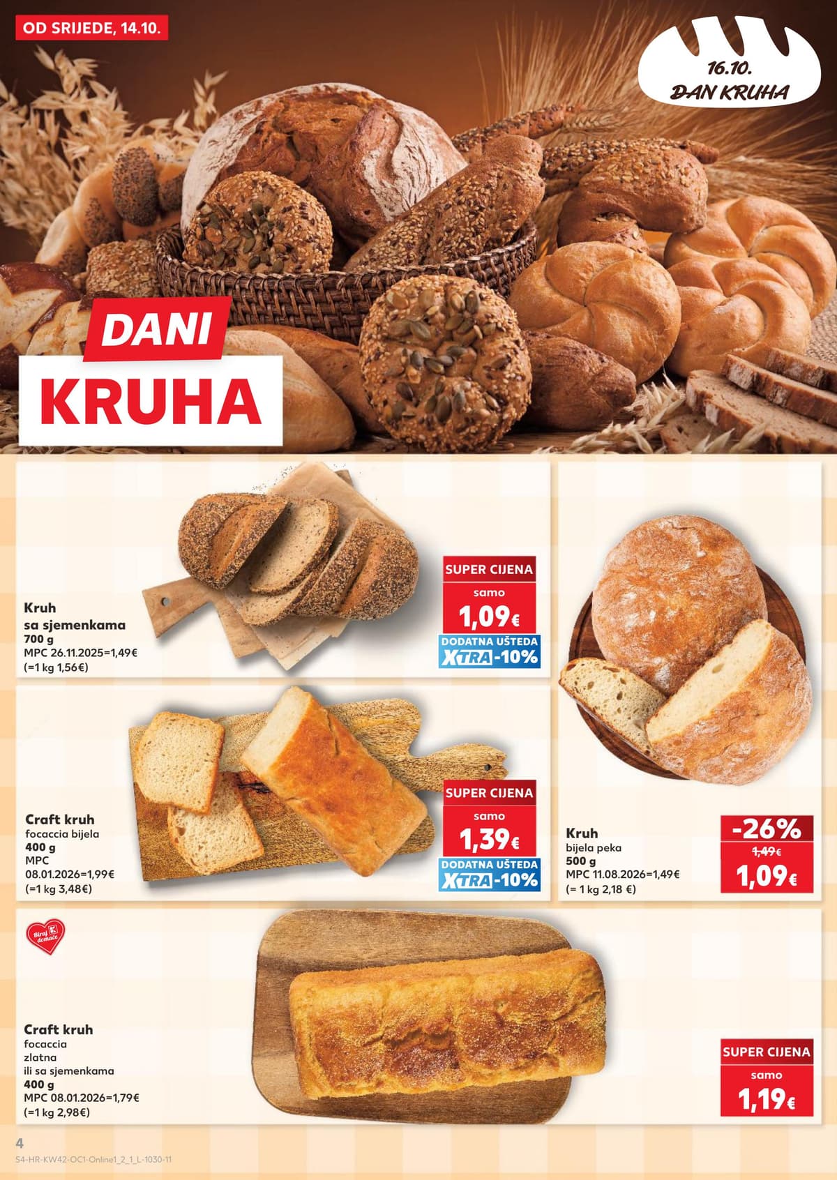Stranica 4. Kaufland kataloga - Dani kruha, sirevi...