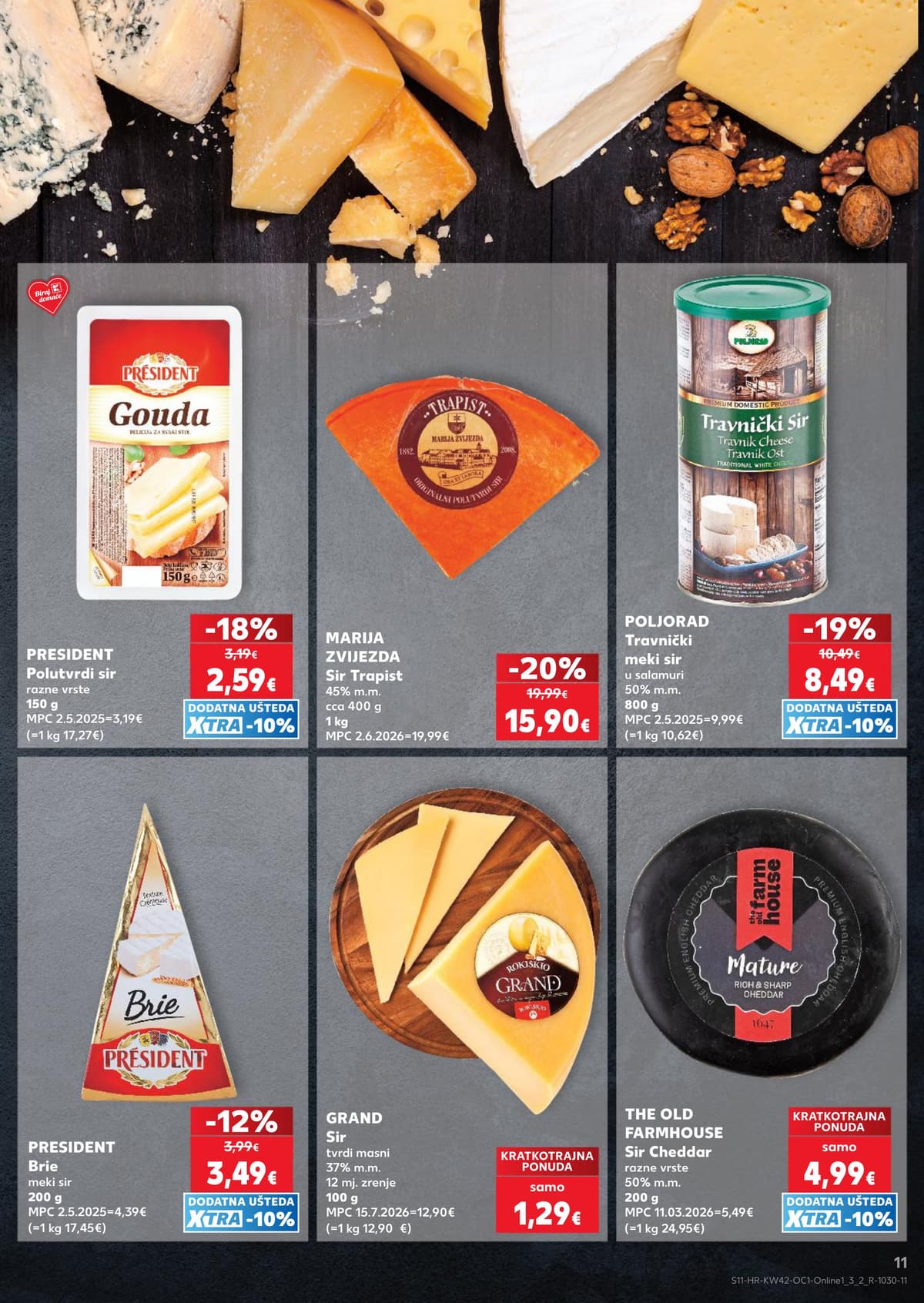 Stranica 11. Kaufland kataloga - Dani kruha, sirevi...