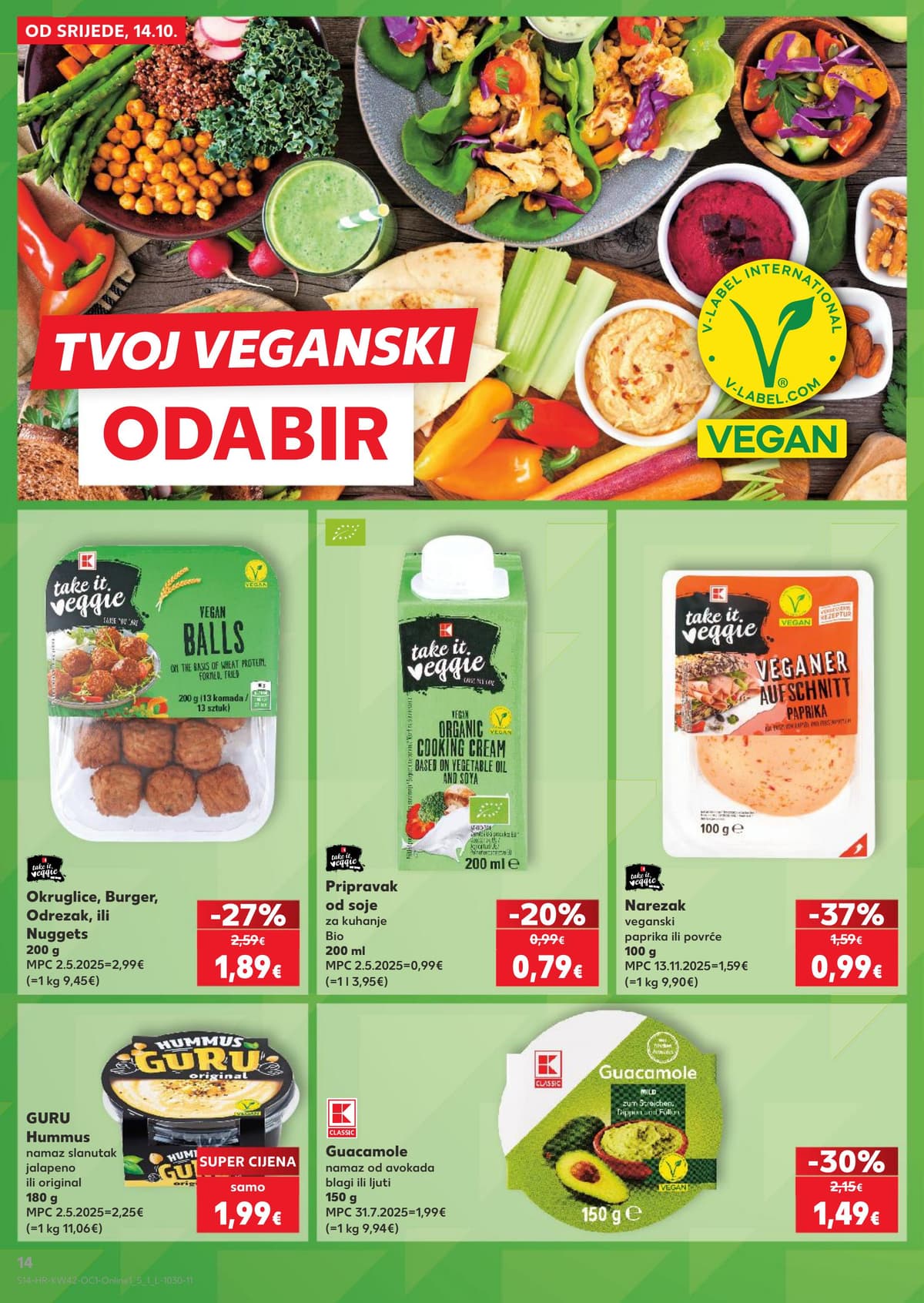 Stranica 14. Kaufland kataloga - Dani kruha, sirevi... od 16.10.2026.