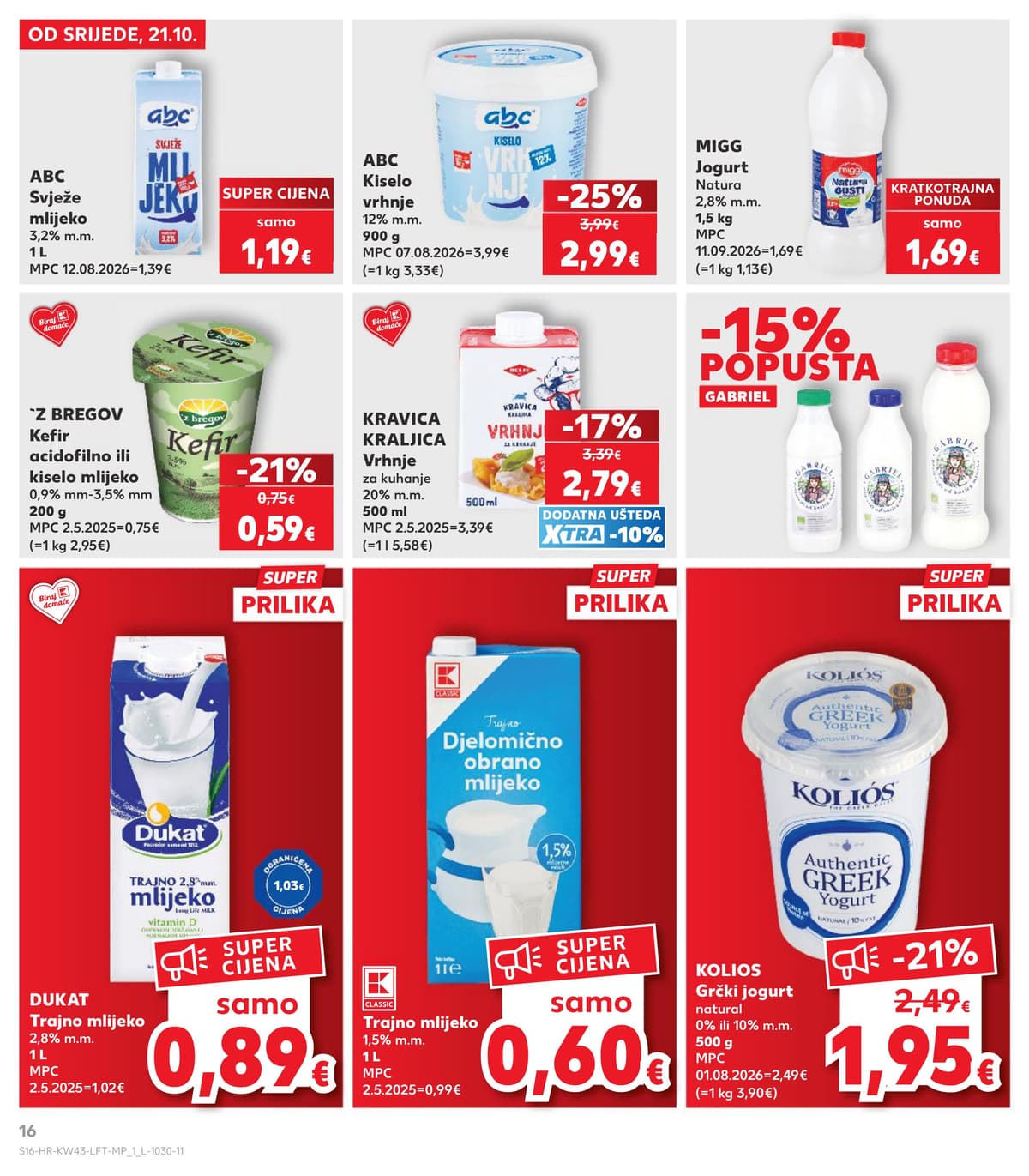 Stranica 16. Kaufland kataloga - Tjedna Akcija od 17.10.2026.