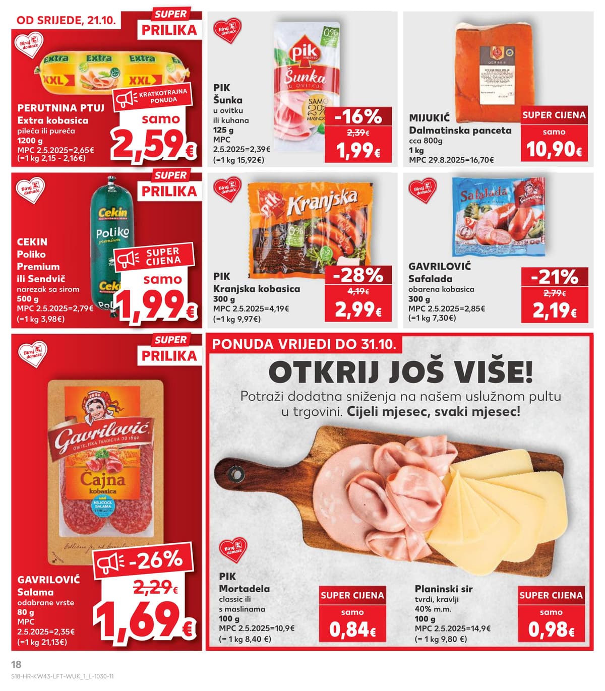 Stranica 18. Kaufland kataloga - Tjedna Akcija od 17.10.2026.