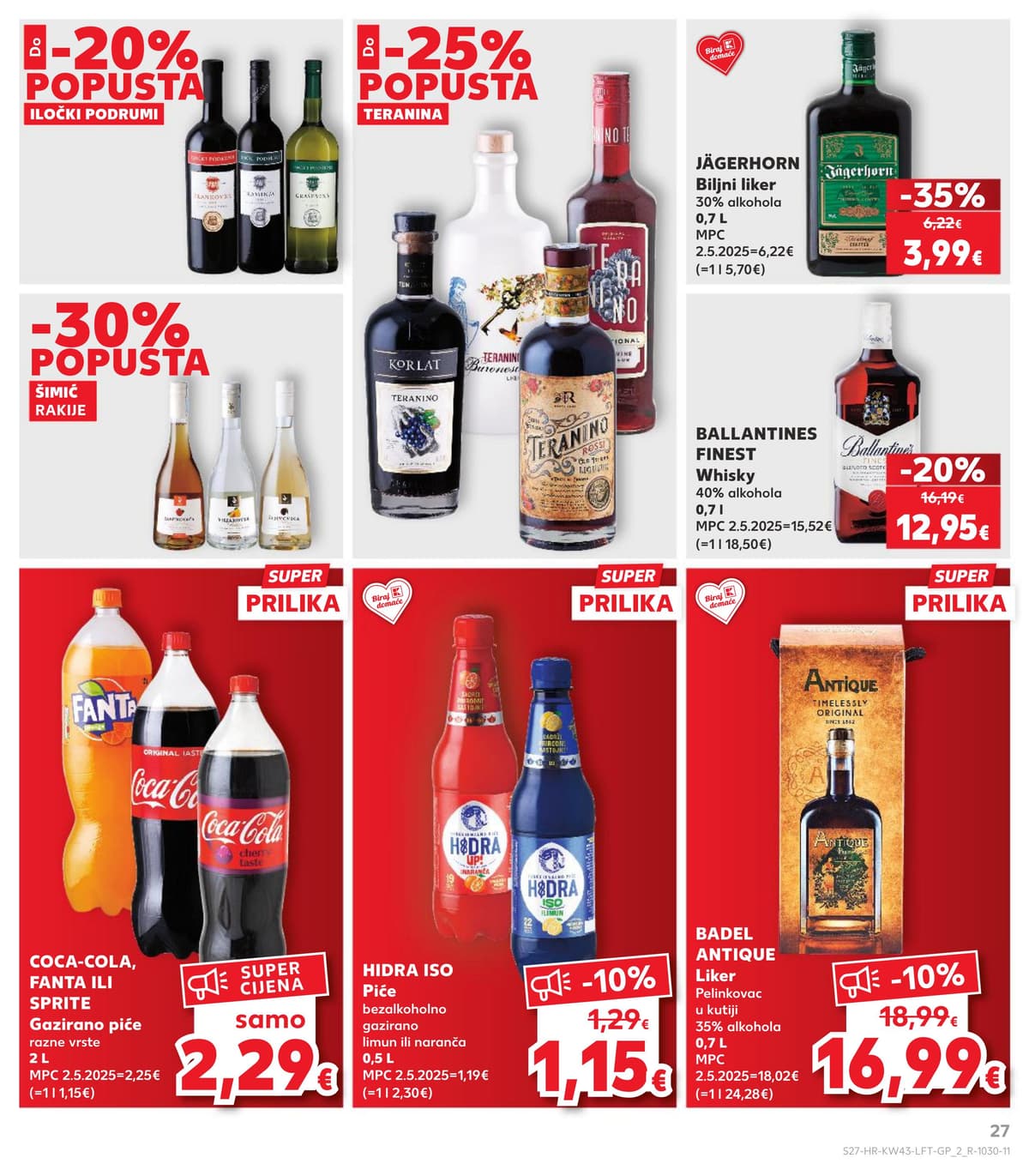 Stranica 27. Kaufland kataloga - Tjedna Akcija od 17.10.2026.