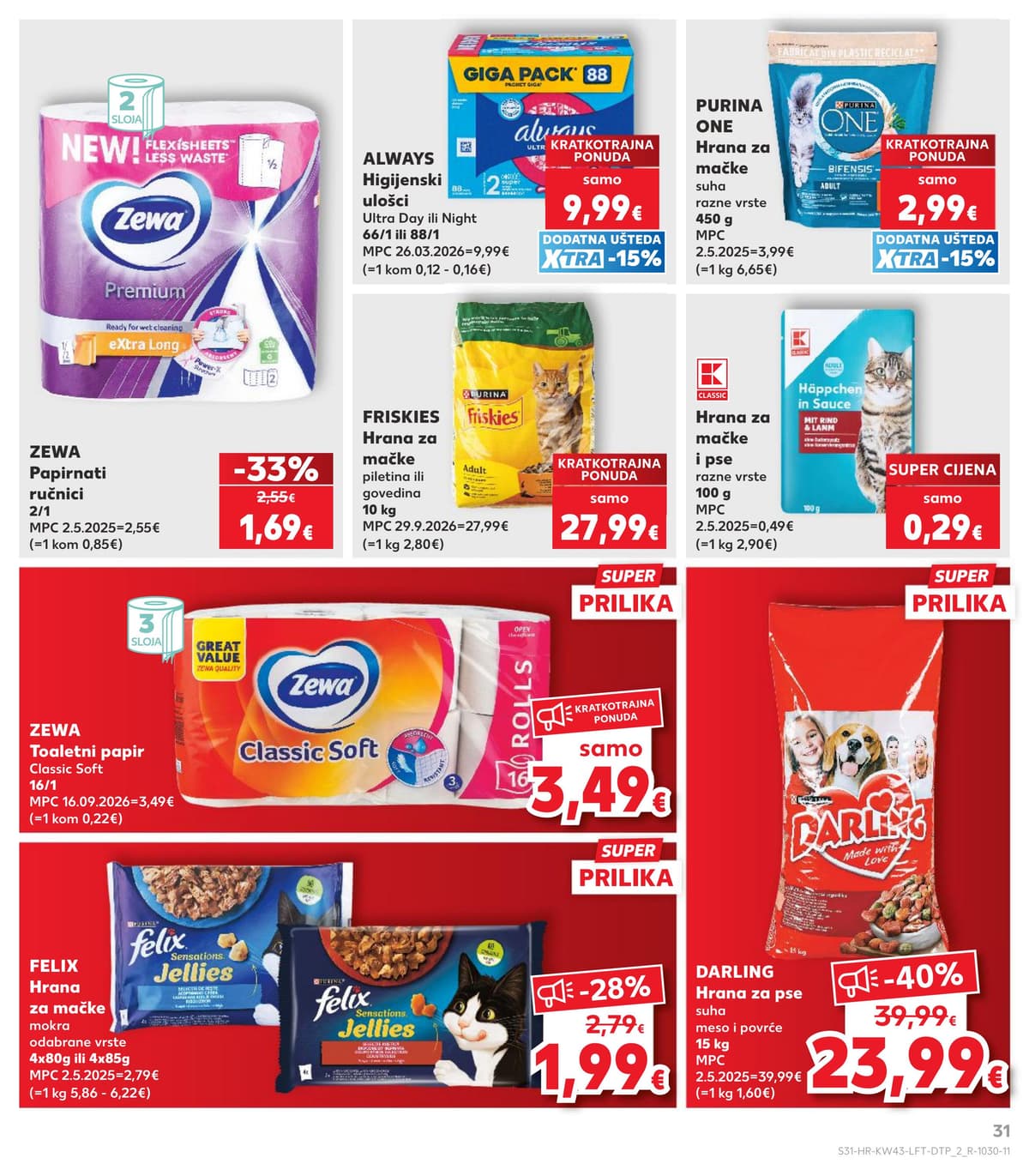 Stranica 31. Kaufland kataloga - Tjedna Akcija od 17.10.2026.