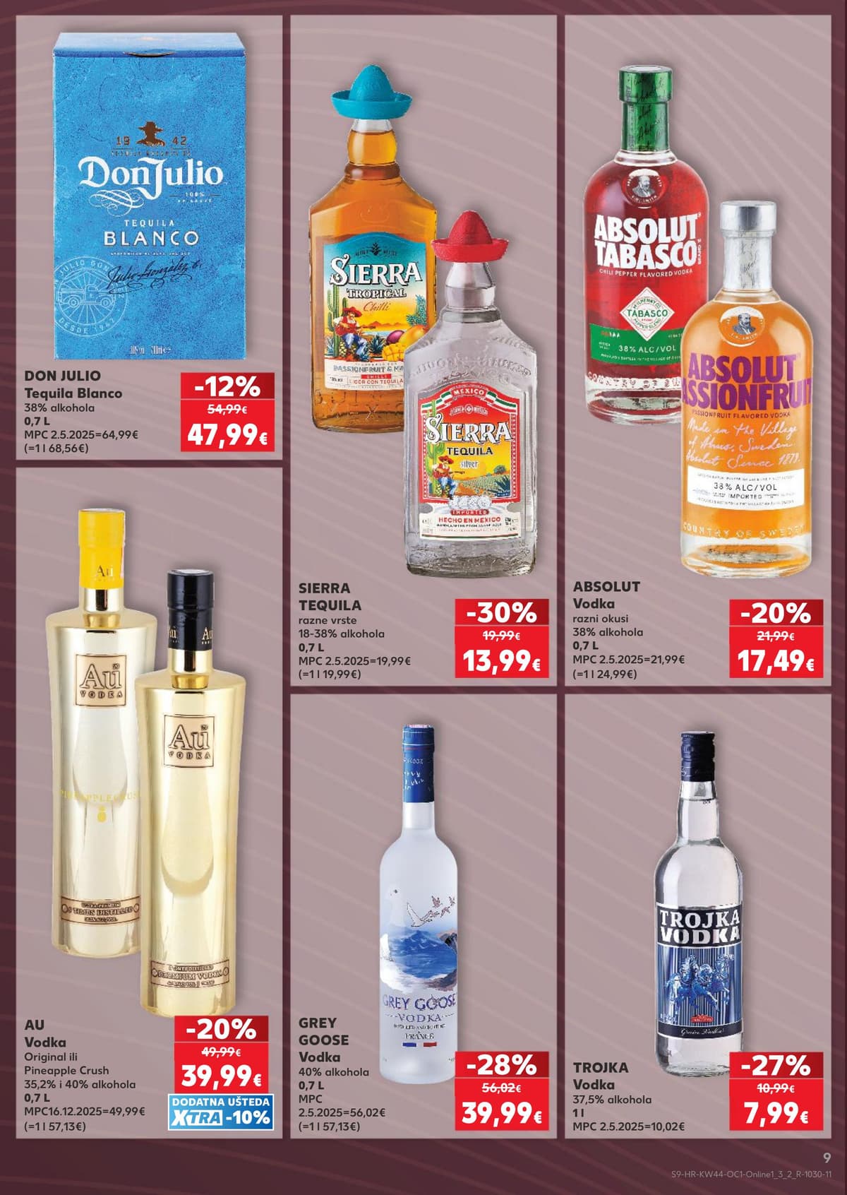 Stranica 9. Kaufland kataloga - Žestoka pića, riba, sve za njegu tijela
