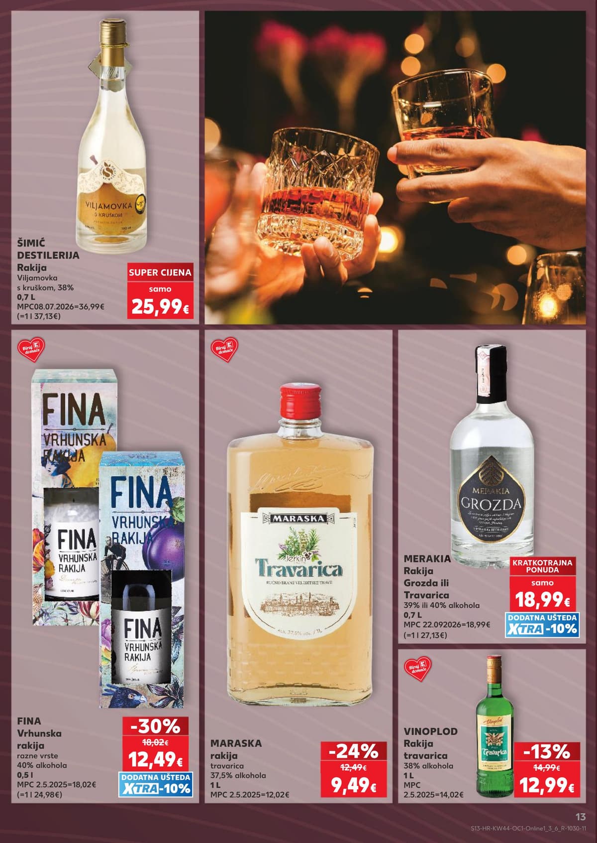 Stranica 13. Kaufland kataloga - Žestoka pića, riba, sve za njegu tijela