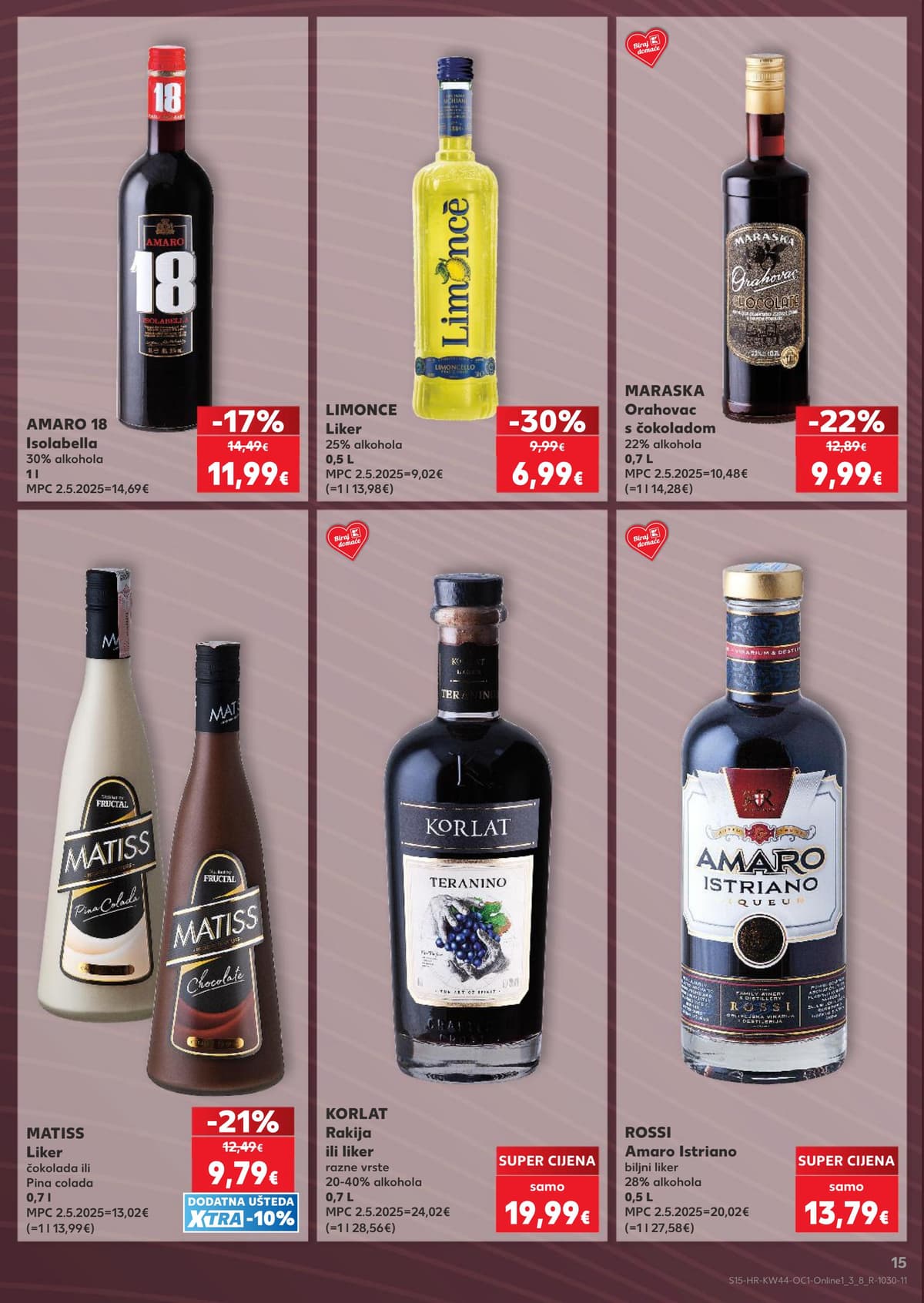 Stranica 15. Kaufland kataloga - Žestoka pića, riba, sve za njegu tijela
