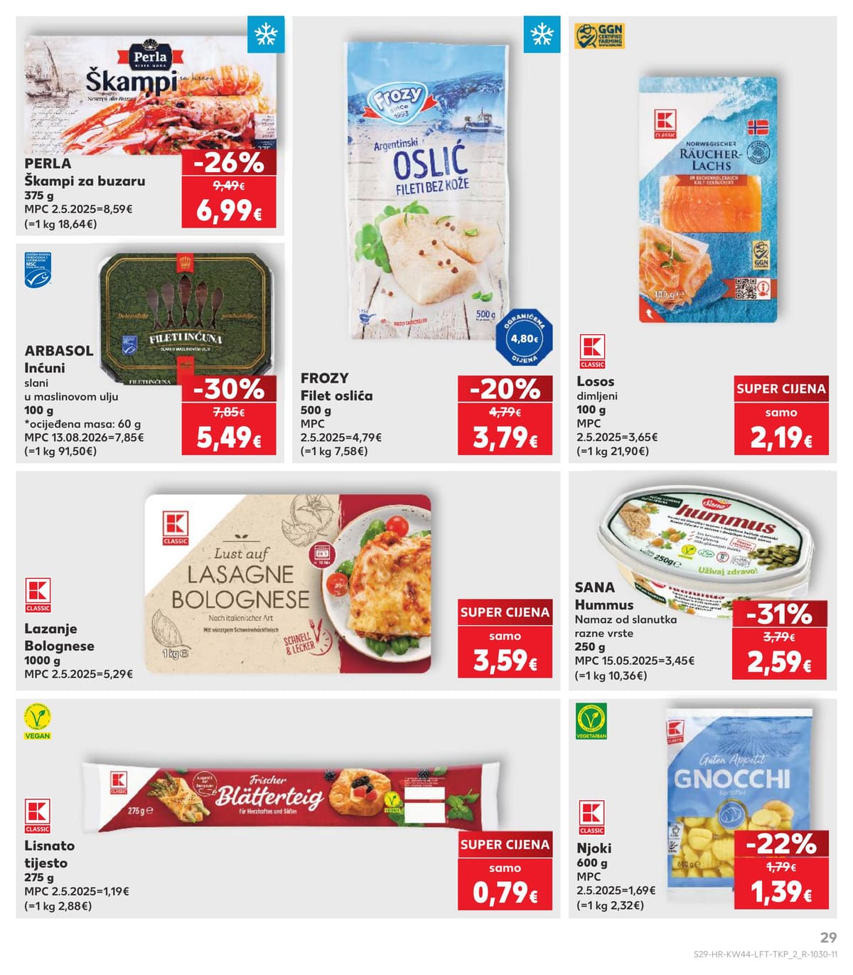 Stranica 29. Kaufland kataloga - Tjedna Akcija od 24.10.2026.