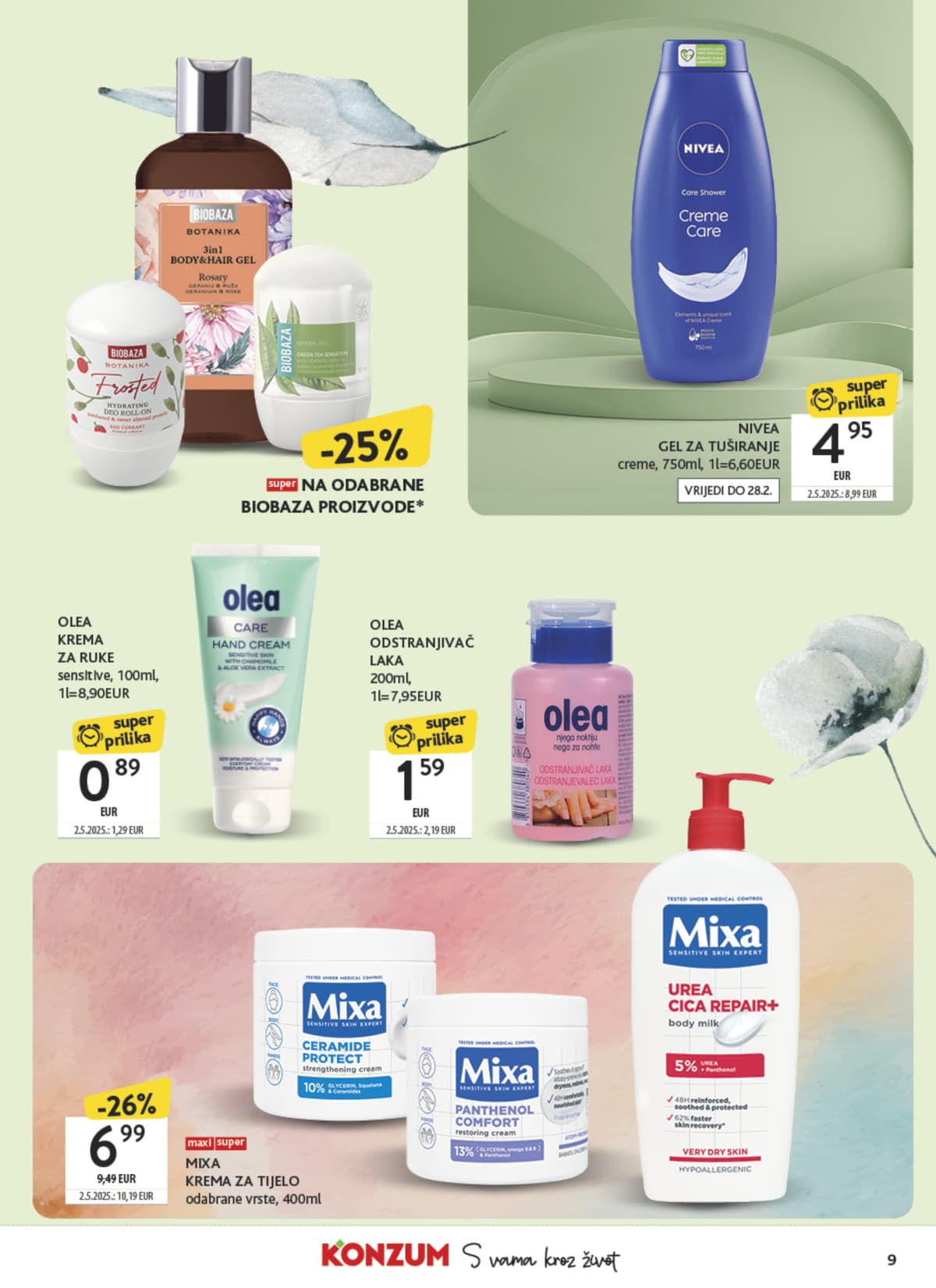Stranica 9. Konzum kataloga - Ljepota i Njega od 31.03.2026.