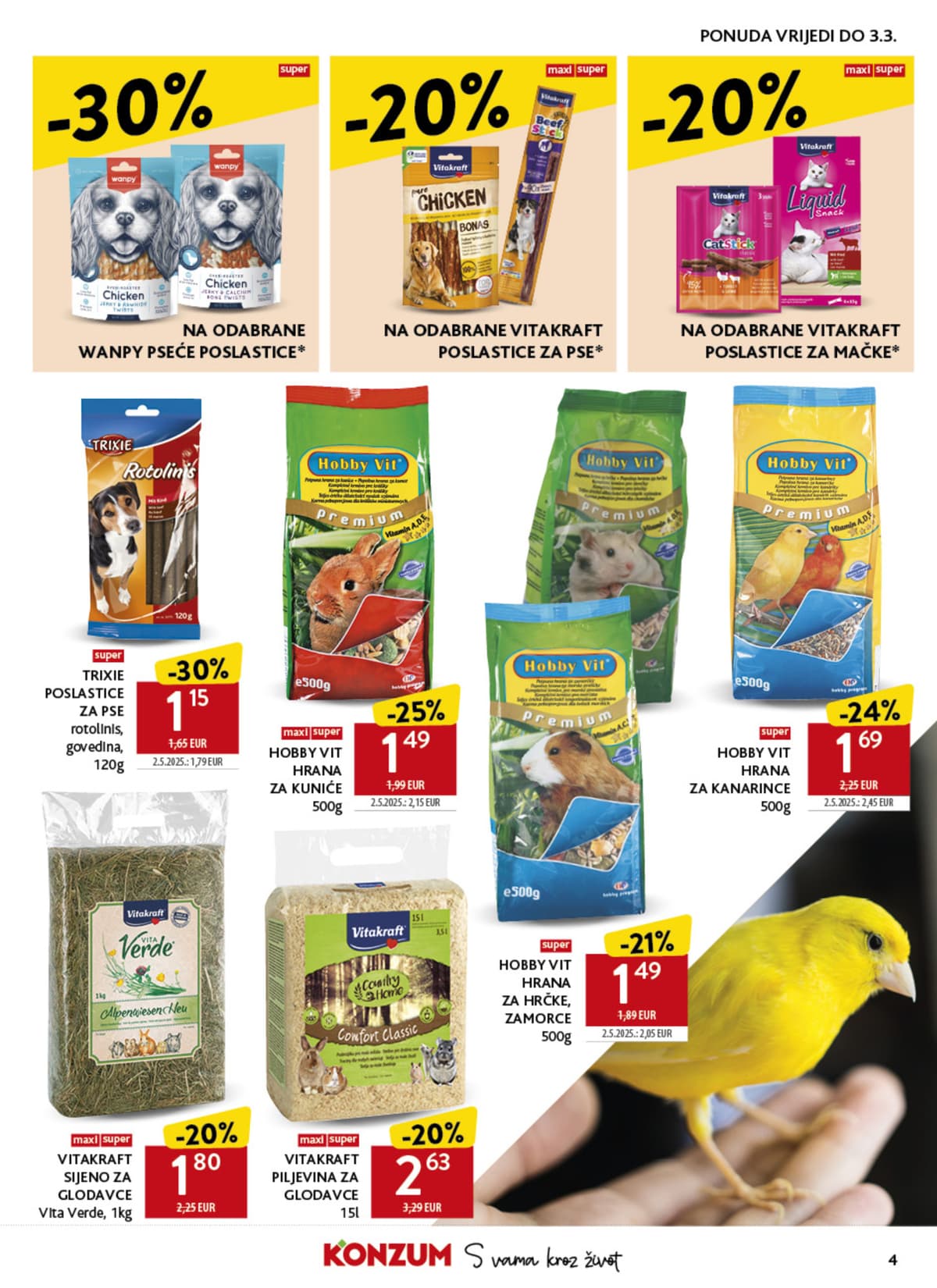 Stranica 4. Konzum kataloga - Kućni ljubimci od 27.02.2026.