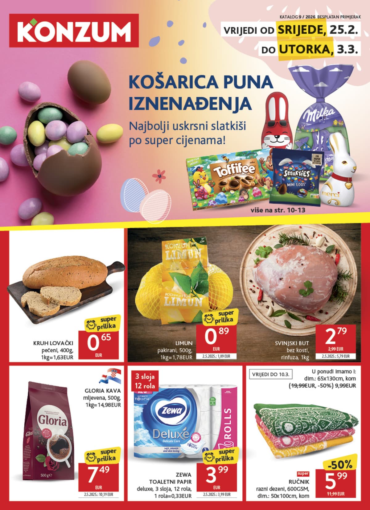 Stranica 1. Konzum kataloga - Tjedna Akcija od 27.02.2026.