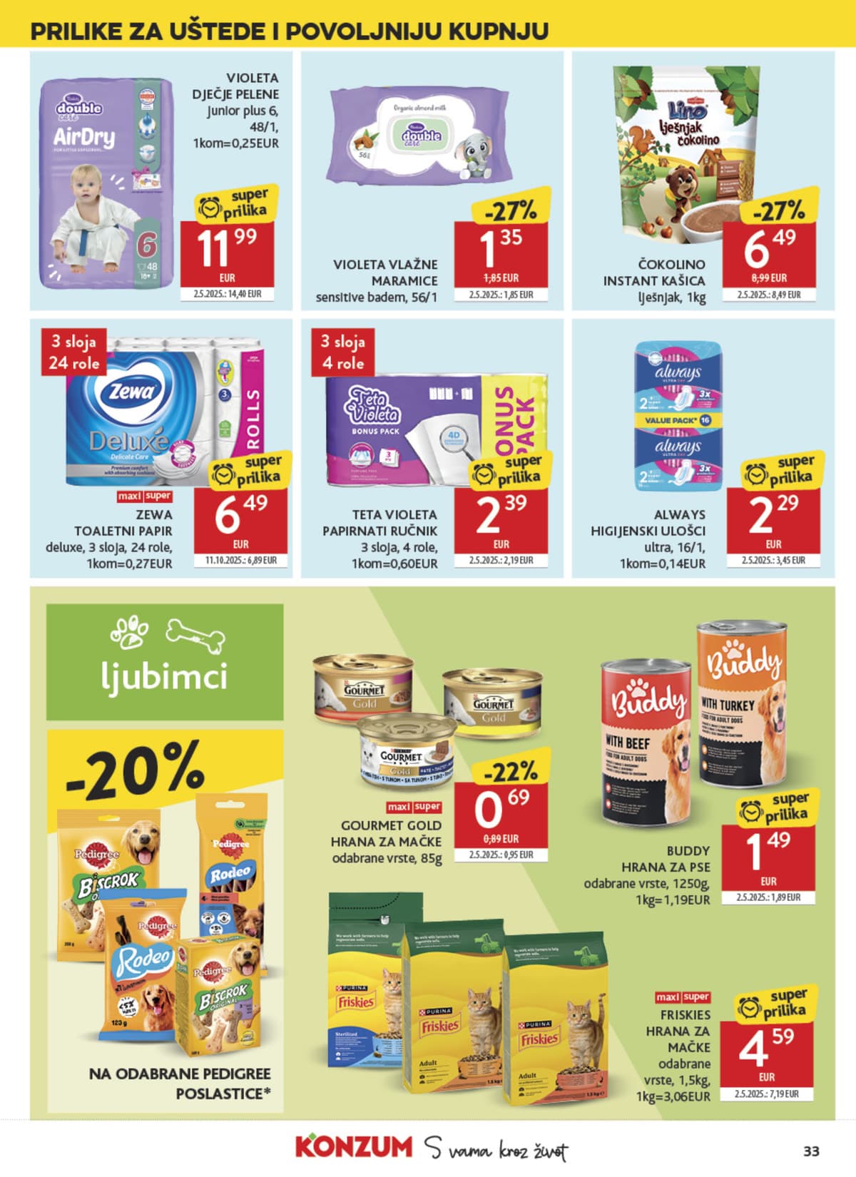 Stranica 33. Konzum kataloga - Tjedna Akcija od 15.03.2026.
