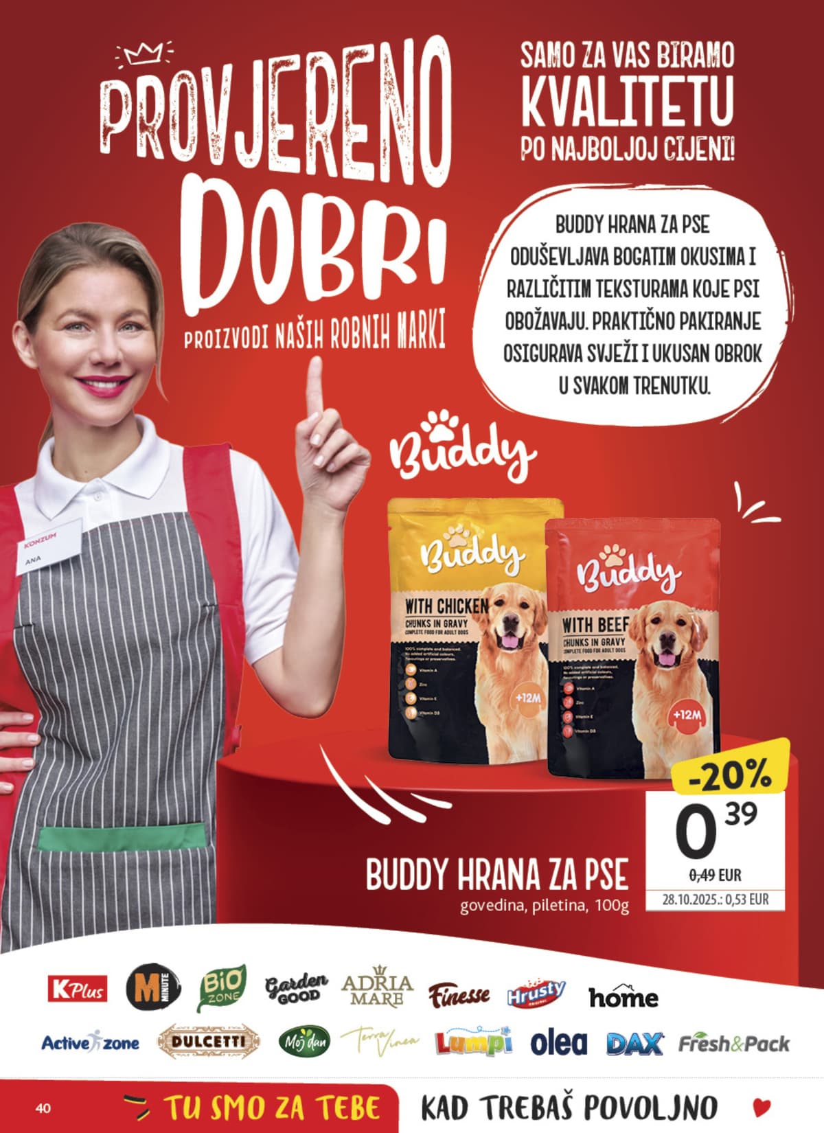 Stranica 40. Konzum kataloga - Tjedna Akcija od 15.03.2026.