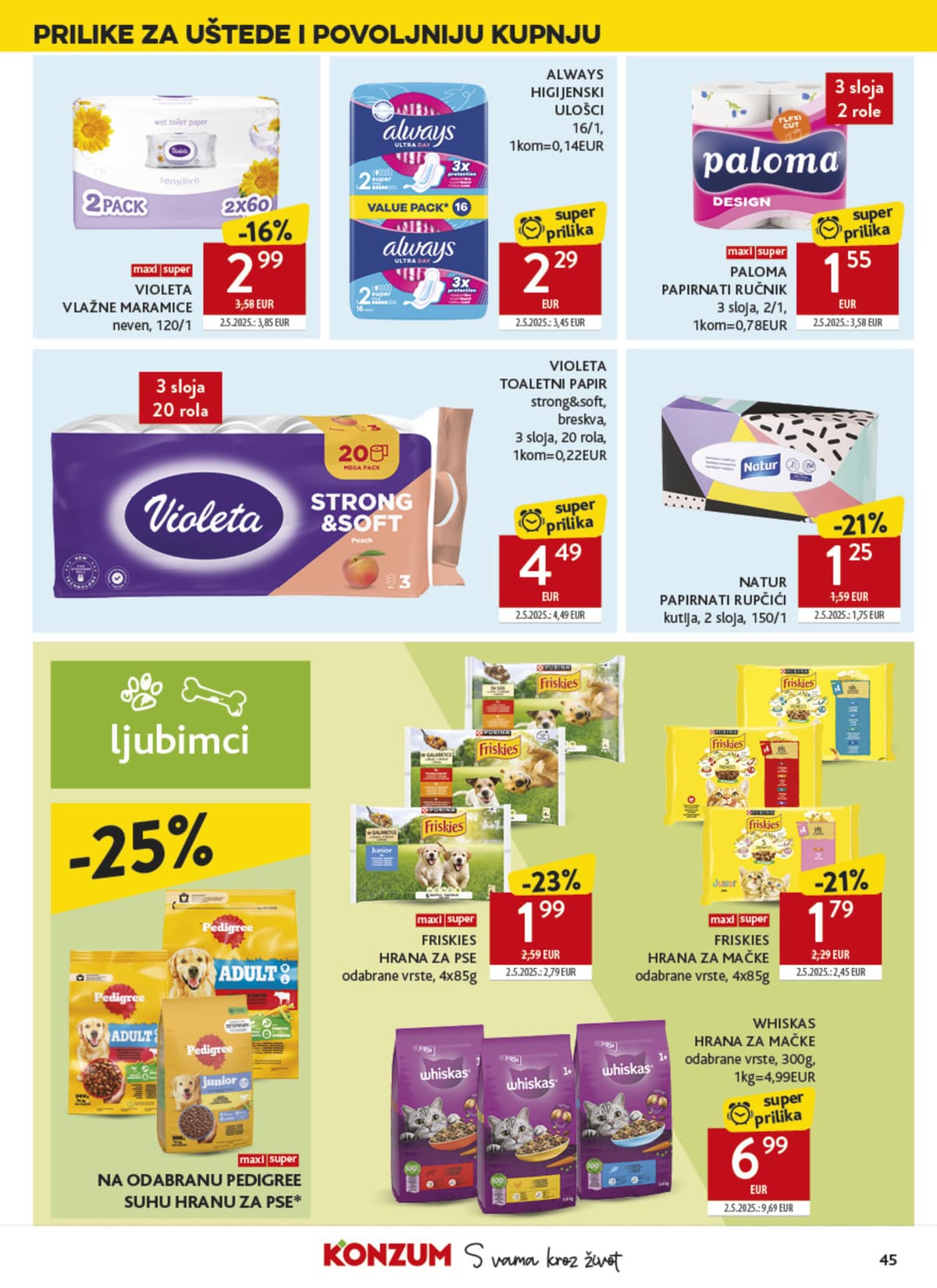 Stranica 45. Konzum kataloga - Tjedna Akcija od 20.03.2026.