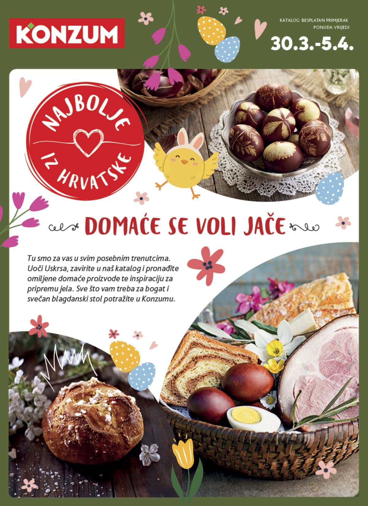Stranica 1. Konzum kataloga - Najbolje iz Hrvatske od 27.03.2026.