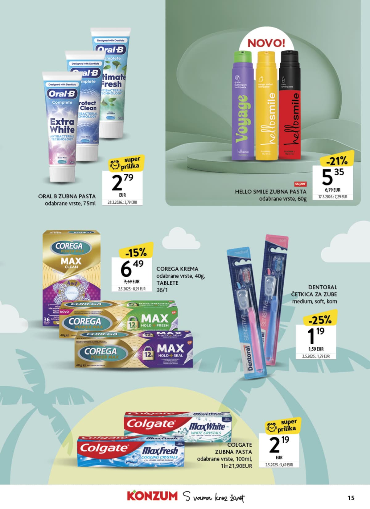 Stranica 15. Konzum kataloga - Ljepota i Njega od 08.05.2026.