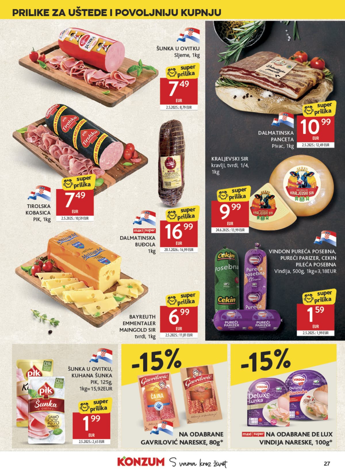 Stranica 27. Konzum kataloga - Tjedna Akcija od 25.05.2026.