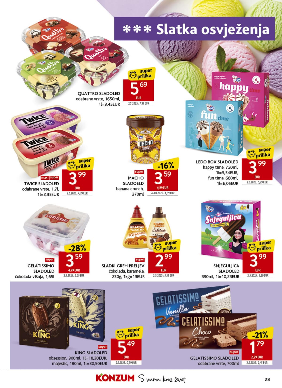 Stranica 23. Konzum kataloga - Tjedna Akcija od 16.06.2026