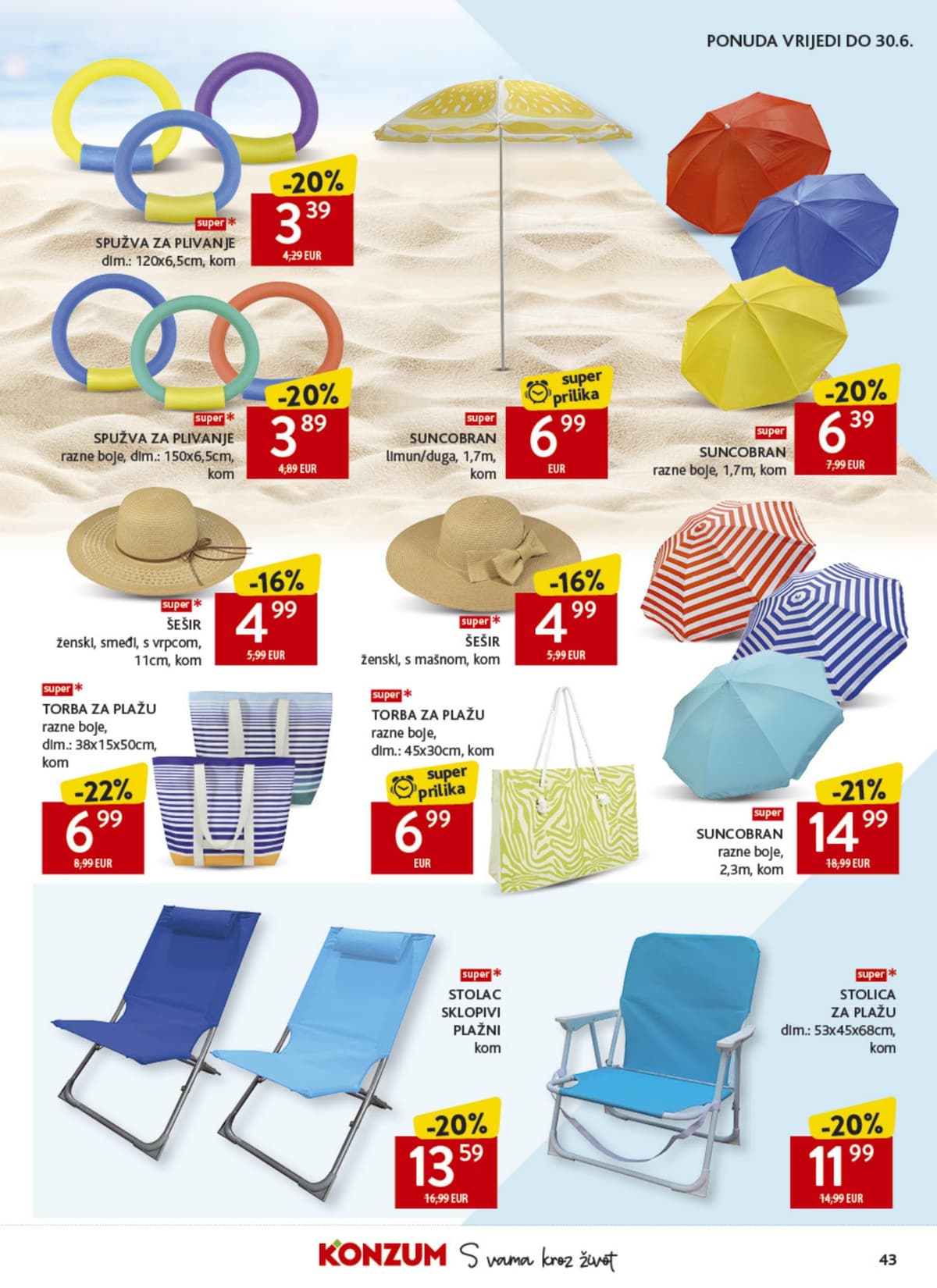 Stranica 43. Konzum kataloga - Tjedna Akcija od 16.06.2026